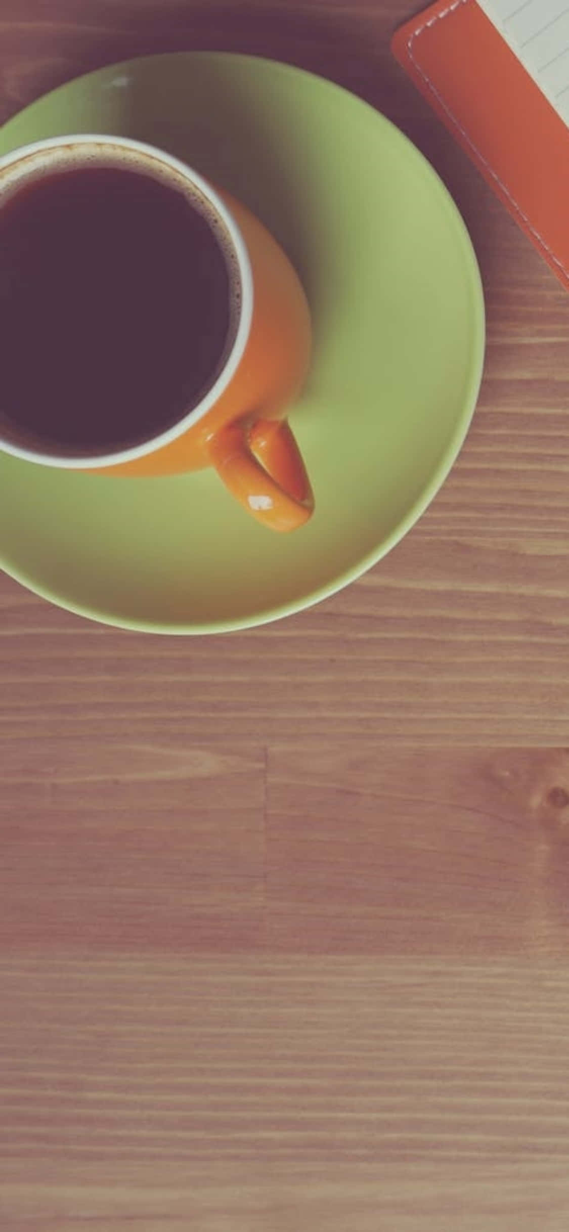 iPhone X Lessenaaragtergrond Swart Koffie Muurpapier