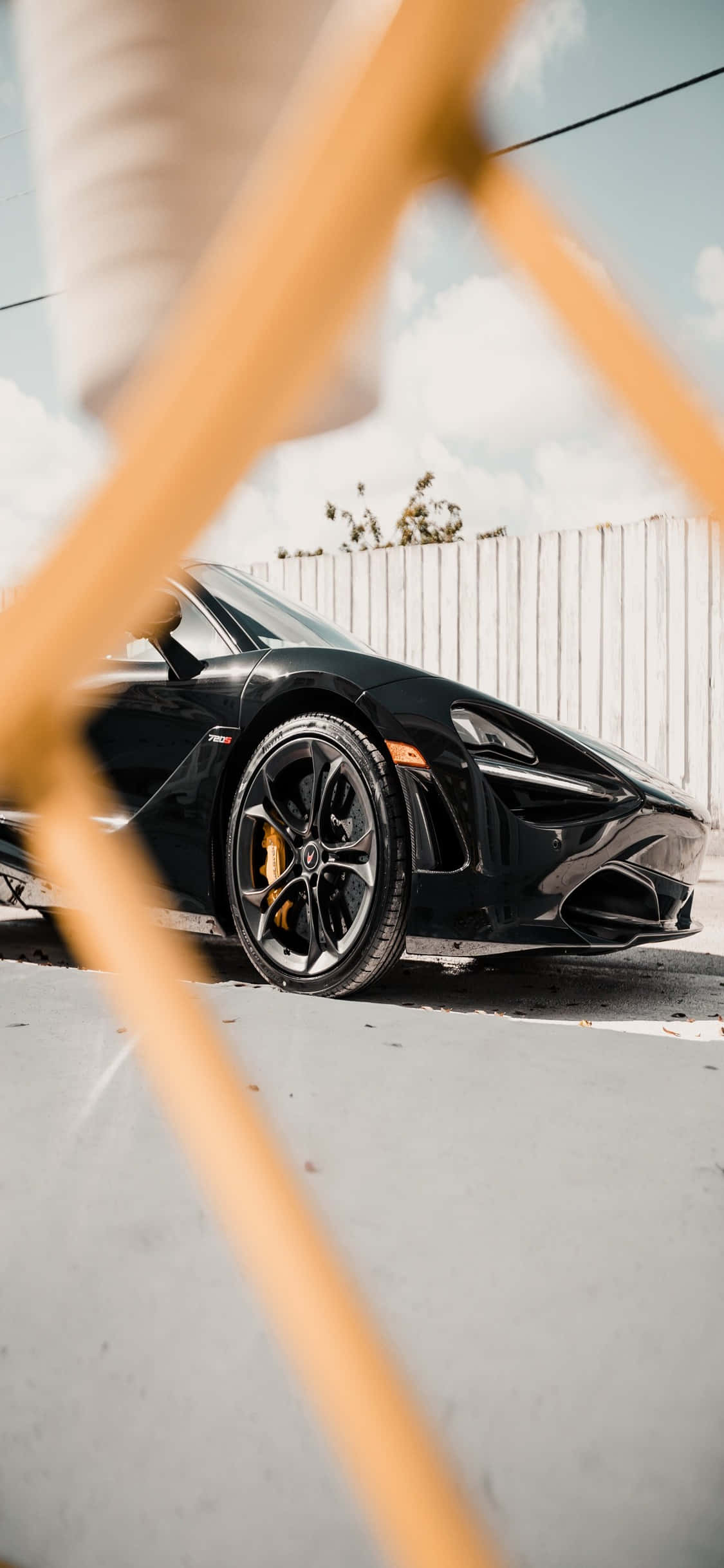 iPhone X Mclaren 720s Miami Agtergrond Muurpapier