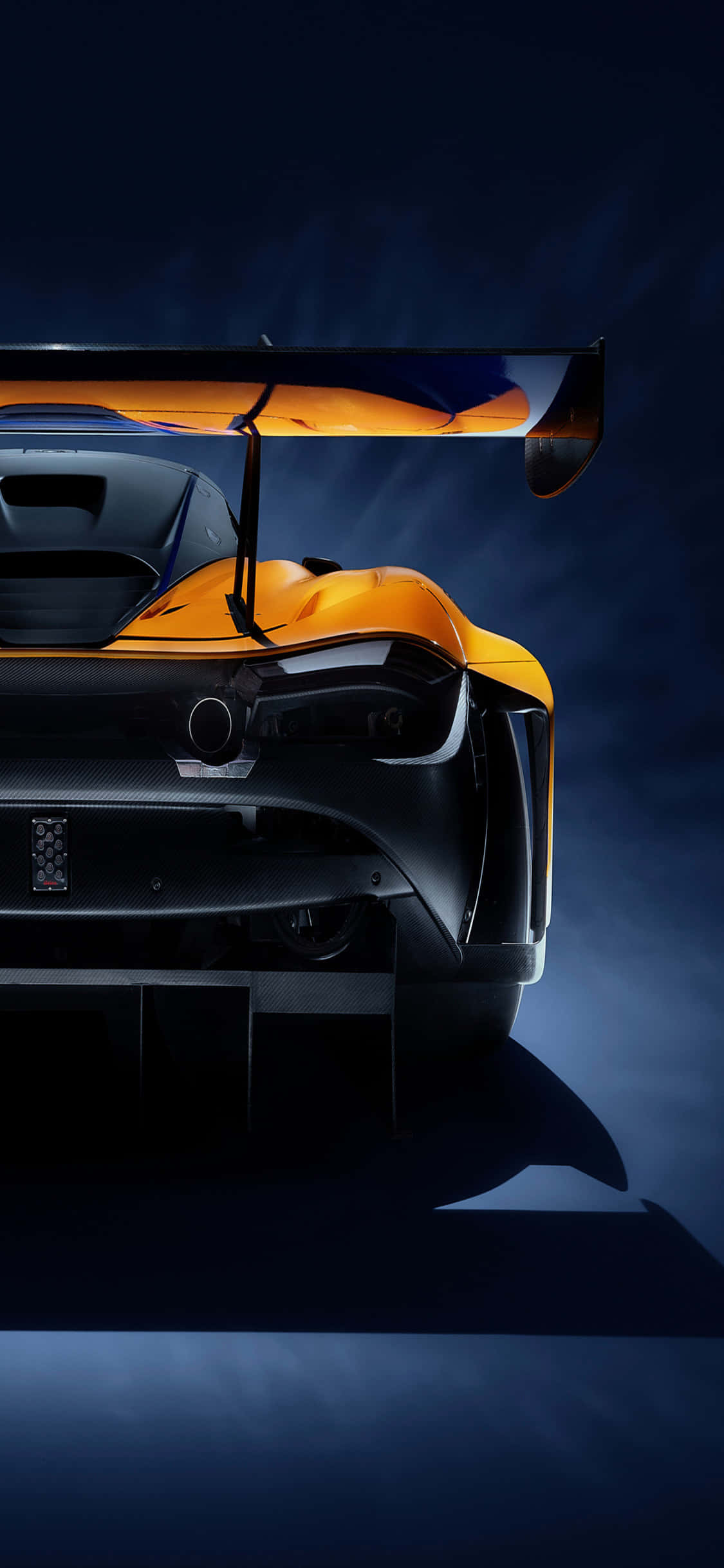 iPhone X McLaren 720s GT3 Agter-aansig Agtergrond Muurpapier