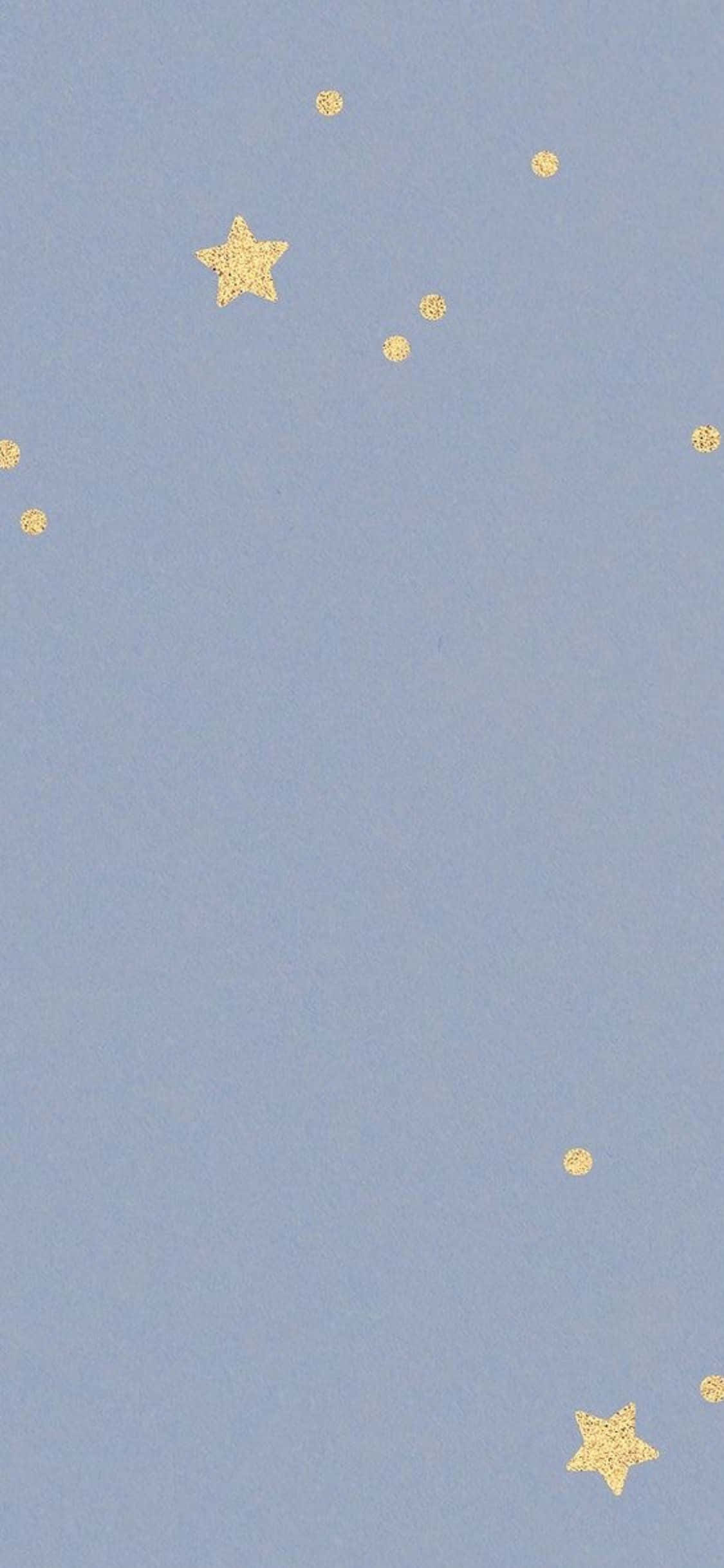 iPhone X Minimal Grys Met Sterre Agtergrond Muurpapier