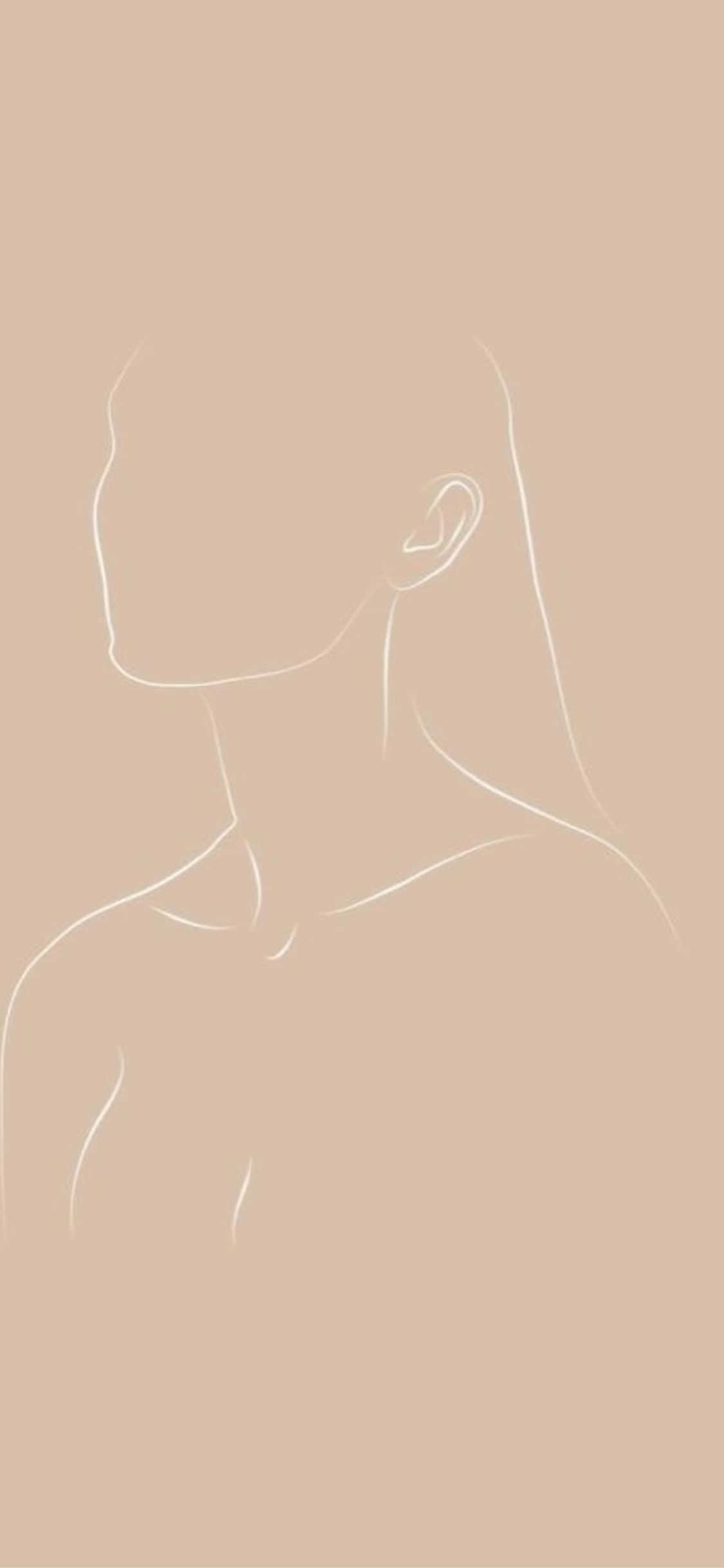 iPhone X Minimal Dame Lynkuns Agtergrond Muurpapier