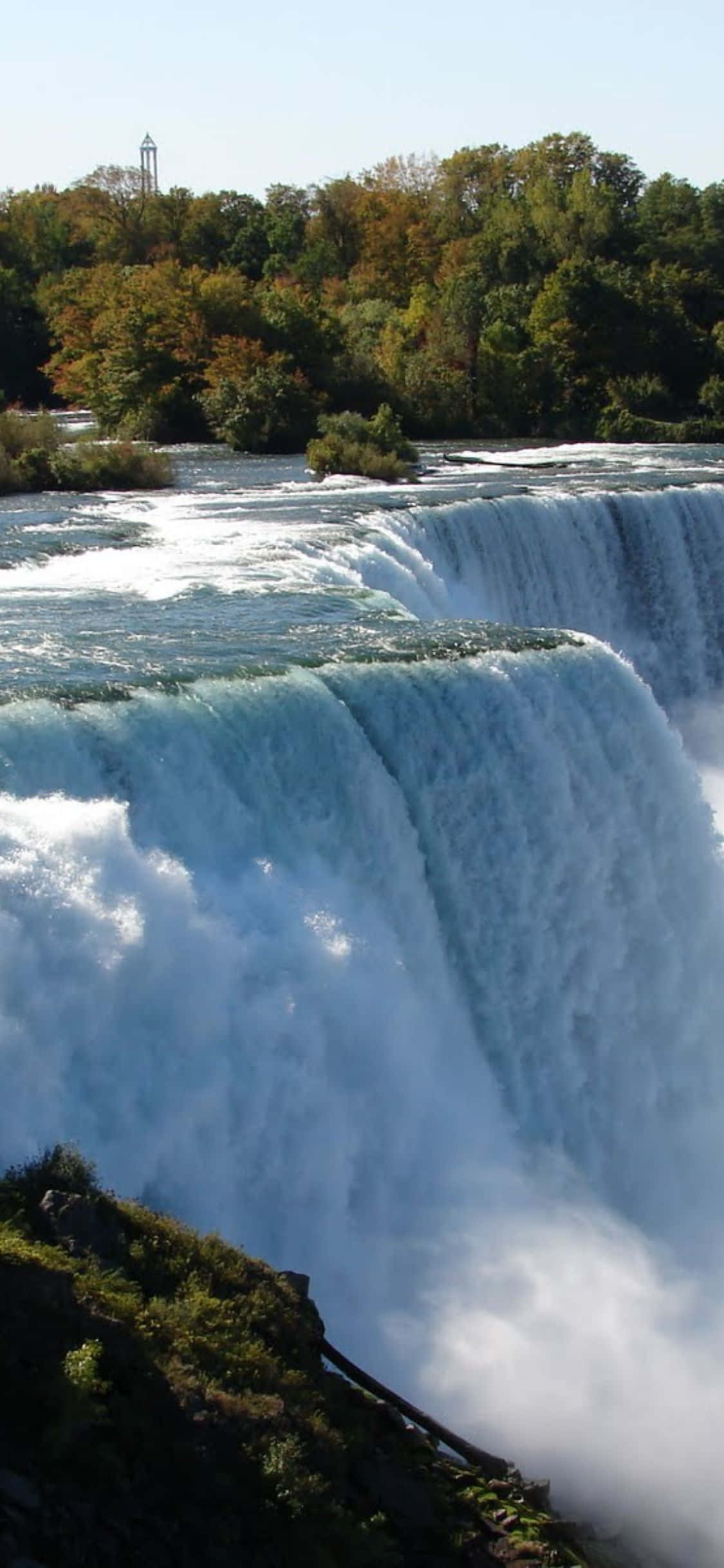 iPhone X Nabyfoto Niagara Waterval Agtergrond Muurpapier