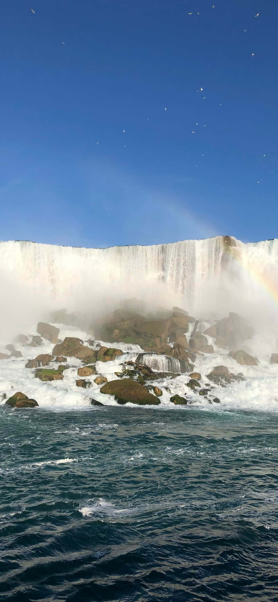 iPhone X Niagara Waterwaterval Agtergrond Muurpapier