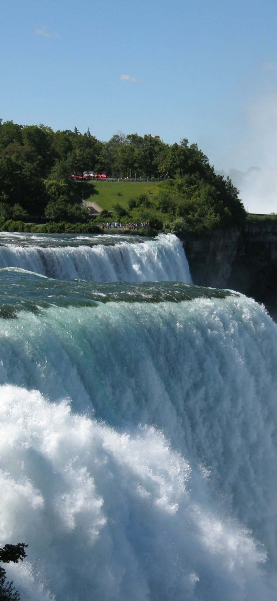 iPhone X Niagara-waterval Laag Agtergrond Muurpapier