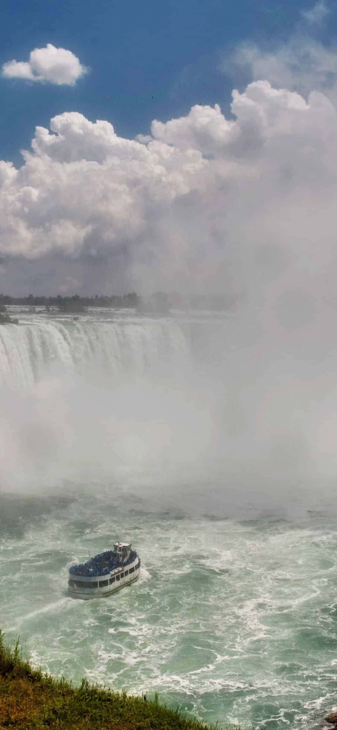 iPhone X Ontario Niagara-waterval-agtergrond Muurpapier