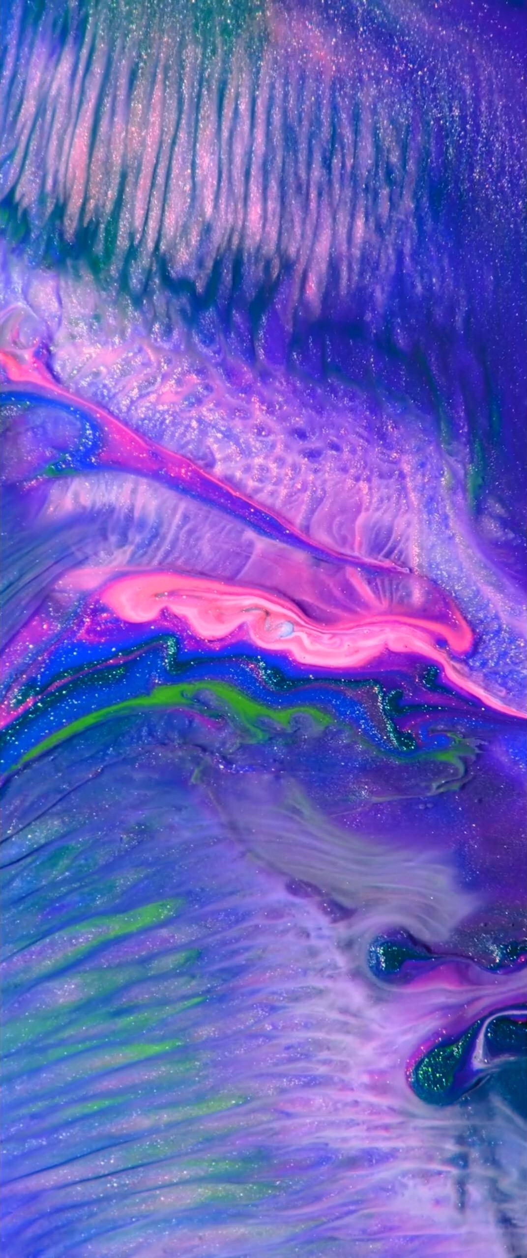 iPhone X Oorspronklike Pers Golwe Muurpapier