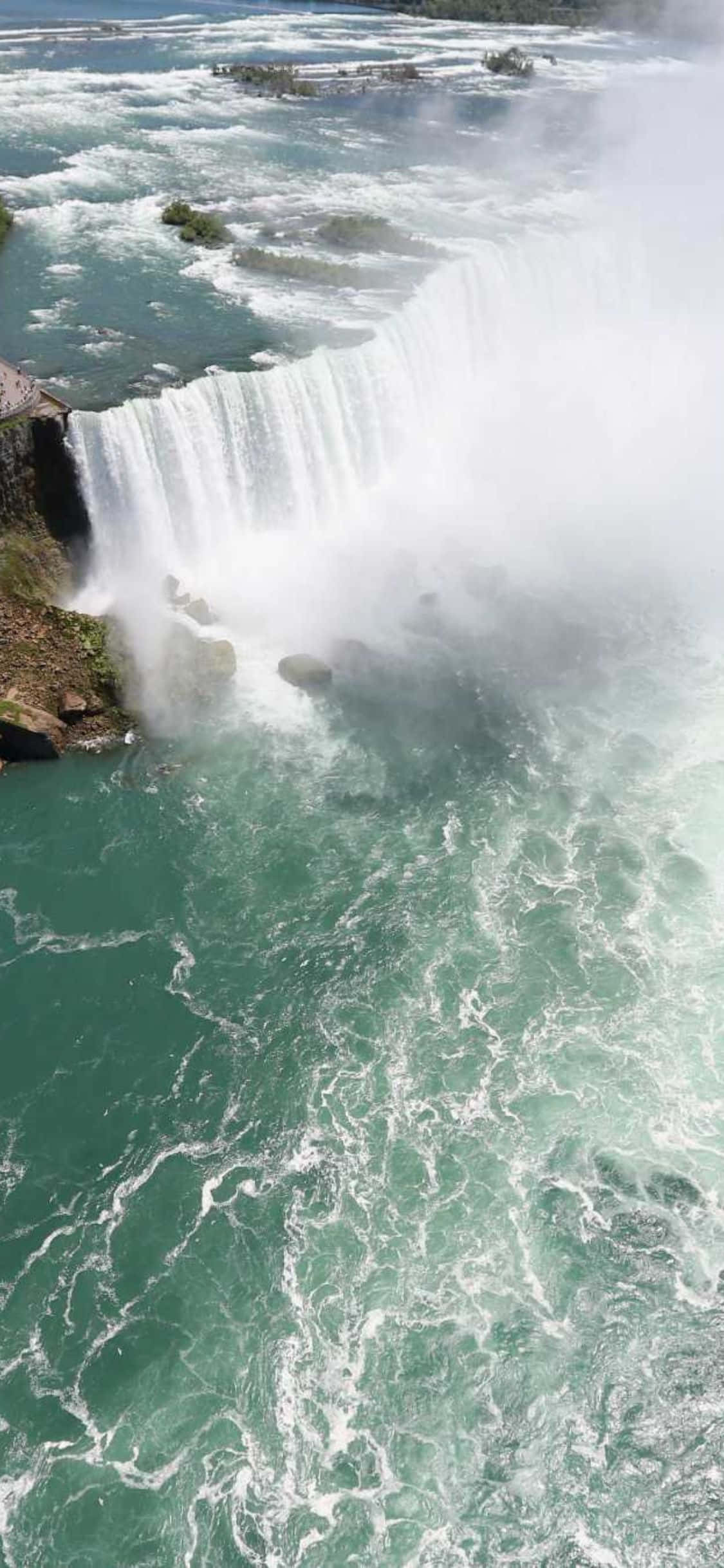 iPhone X Rots Niagara-waterval Agtergrond Muurpapier
