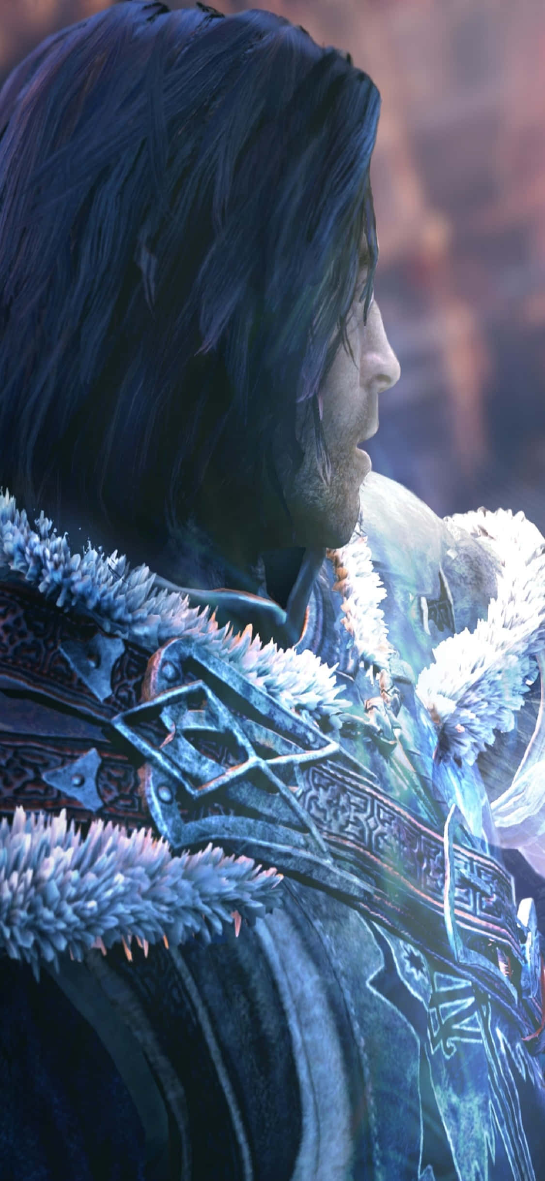 iPhone X Shadow Of Mordor Agtergrond Talion Muurpapier