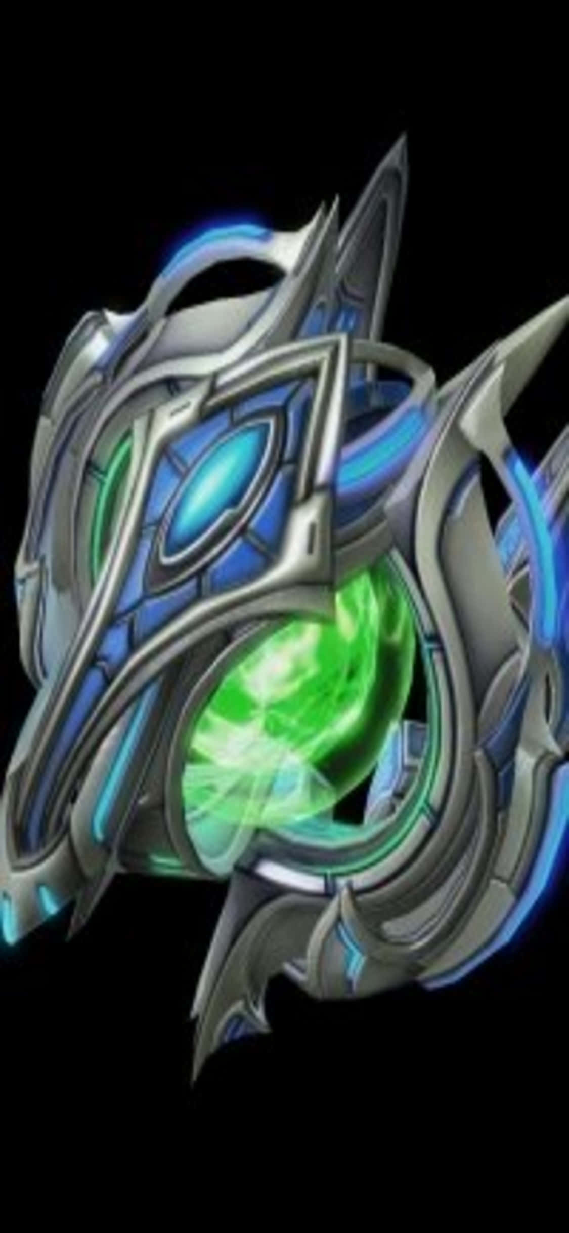 iPhone X Starcraft Ii Agtergrond Groen Kern Muurpapier