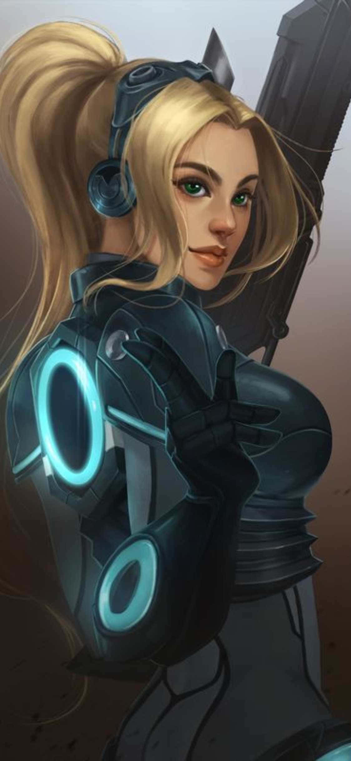 iPhone X Starcraft Ii Agtergrond Nova Terra Muurpapier