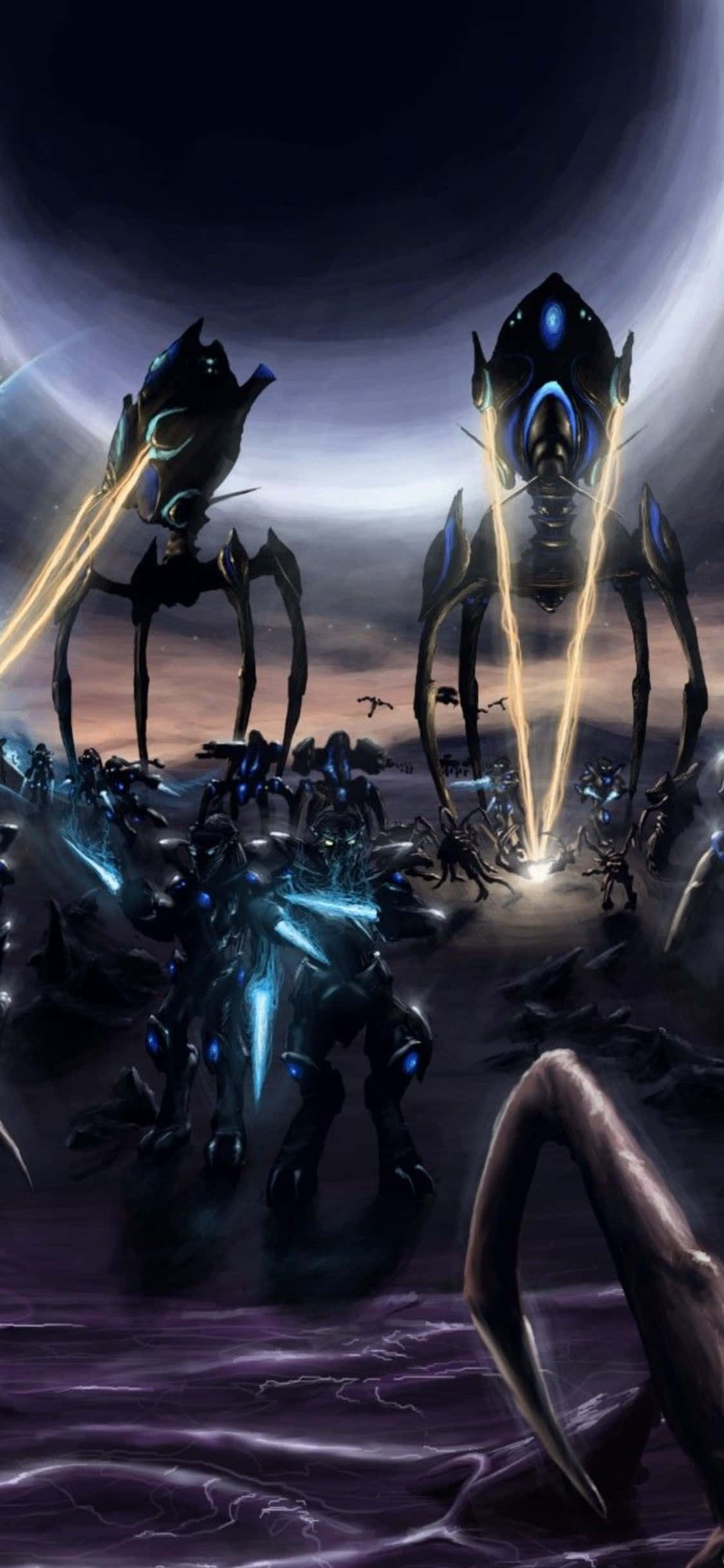 iPhone X Starcraft Ii Agtergrond Artanis Muurpapier