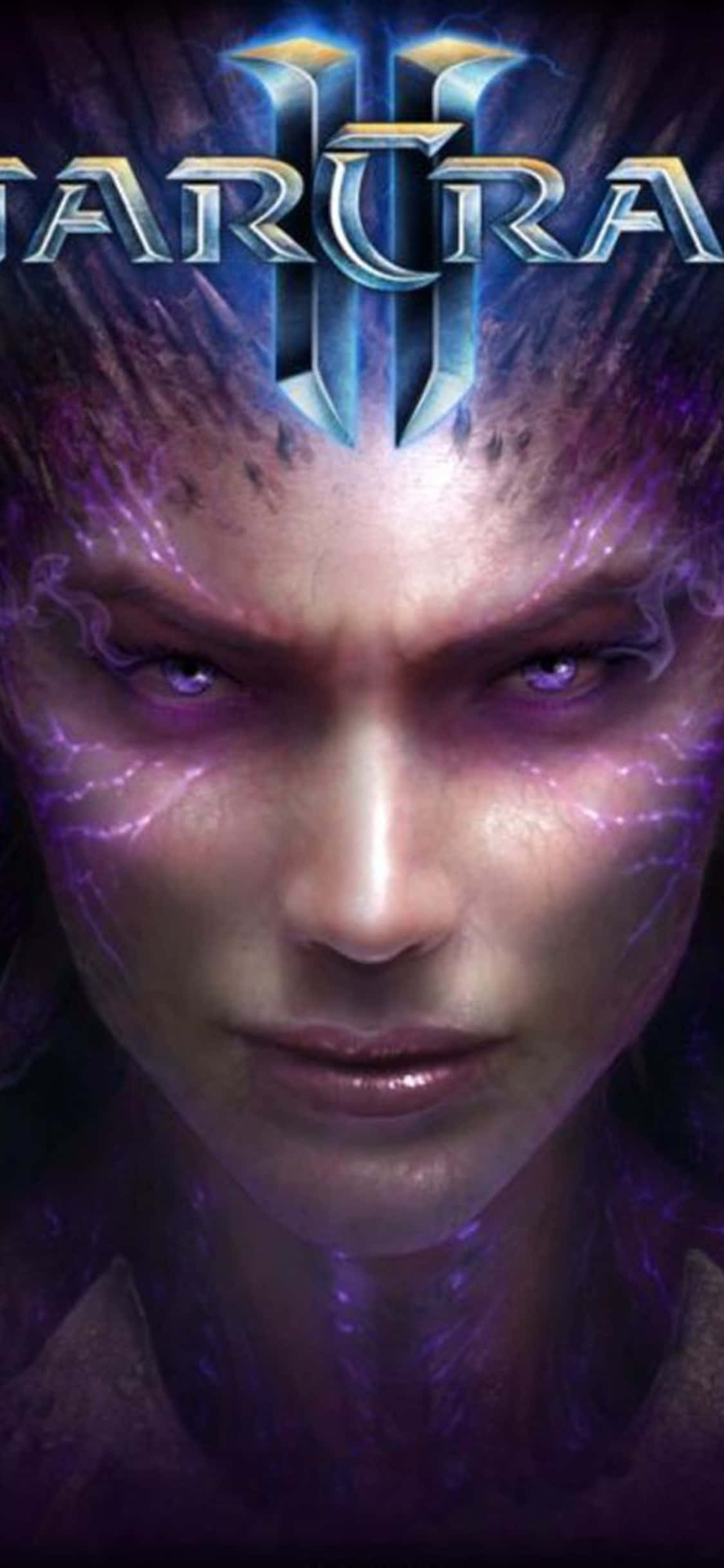 iPhone X Starcraft II Agtergrond Hart van Swerm Muurpapier