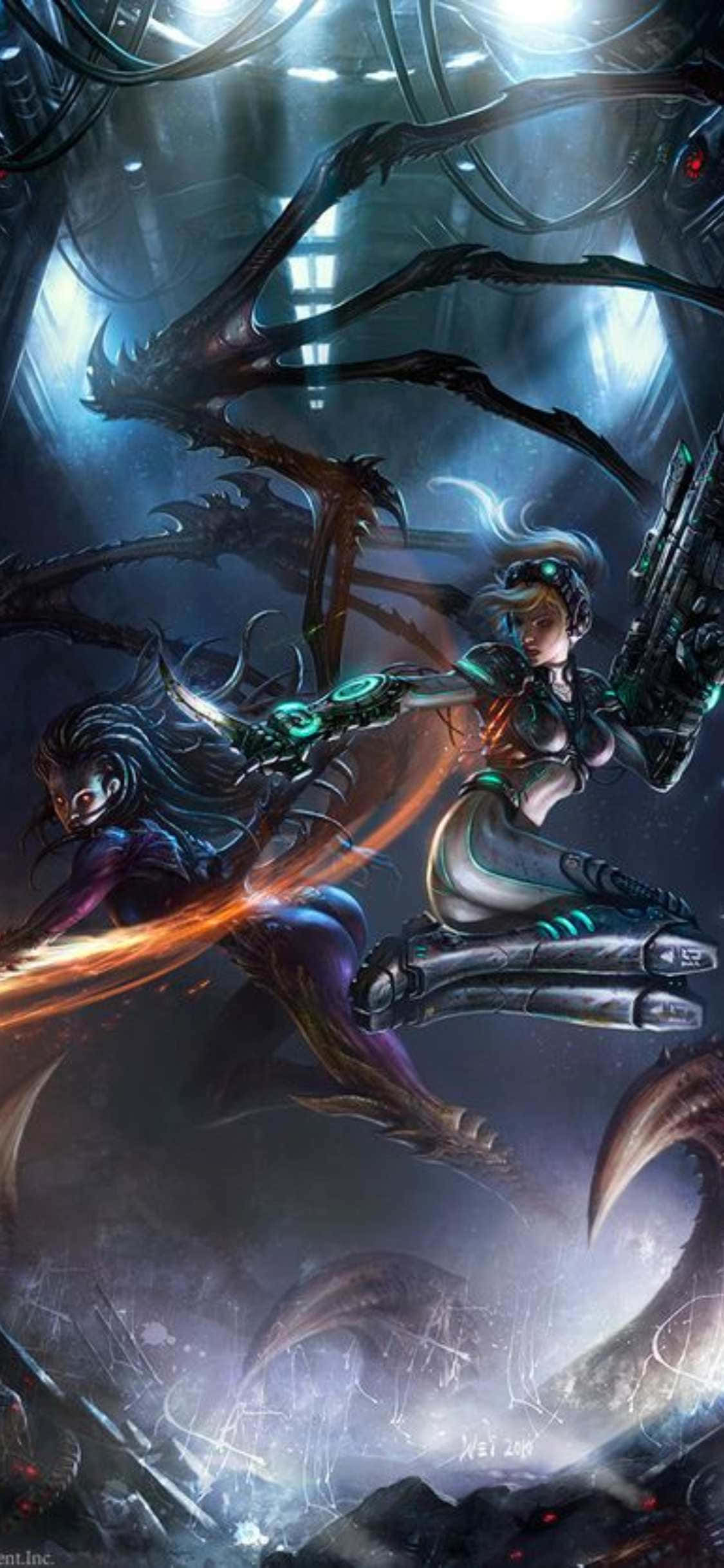 iPhone X Starcraft Ii Agtergrond Sarah Nova Muurpapier