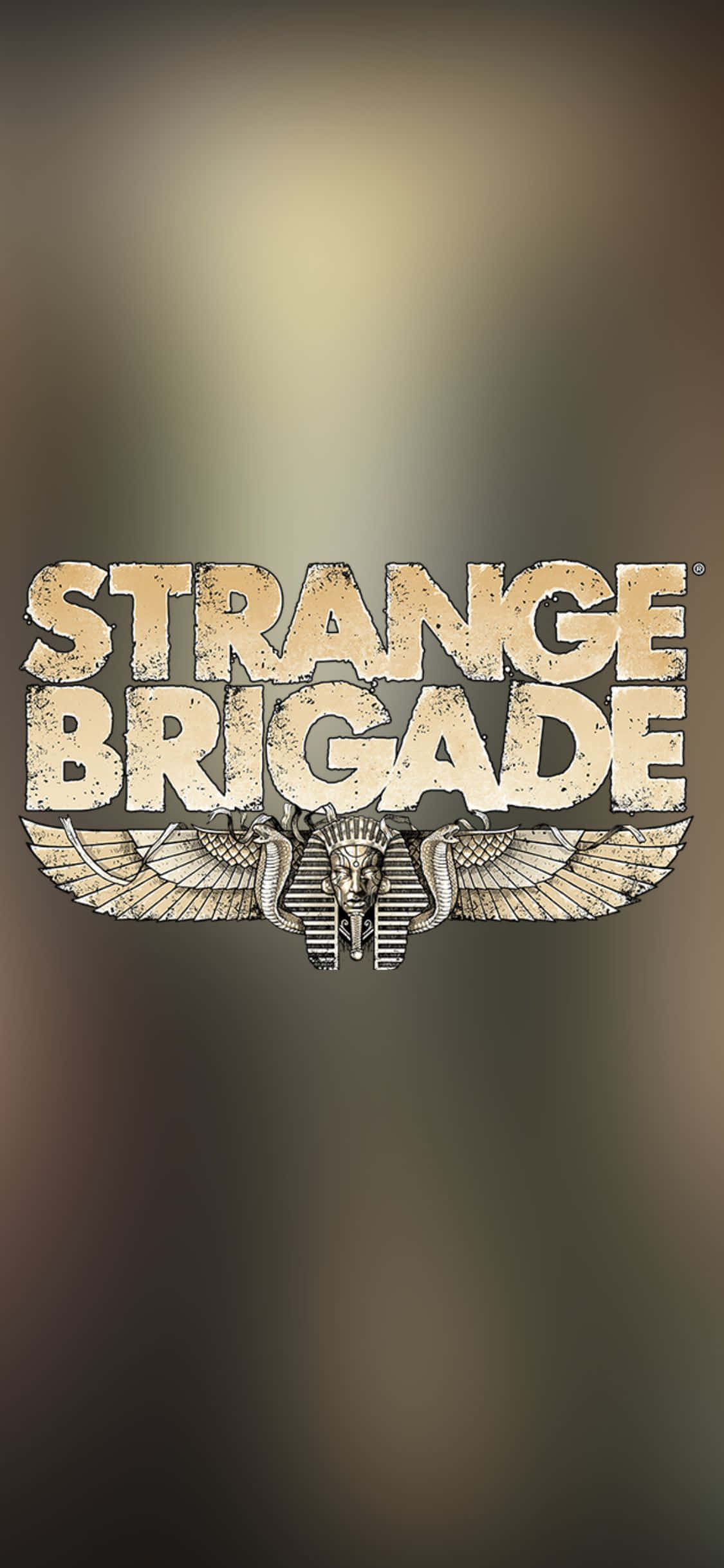 iPhone X Strange Brigade-agtergrond-logo Muurpapier