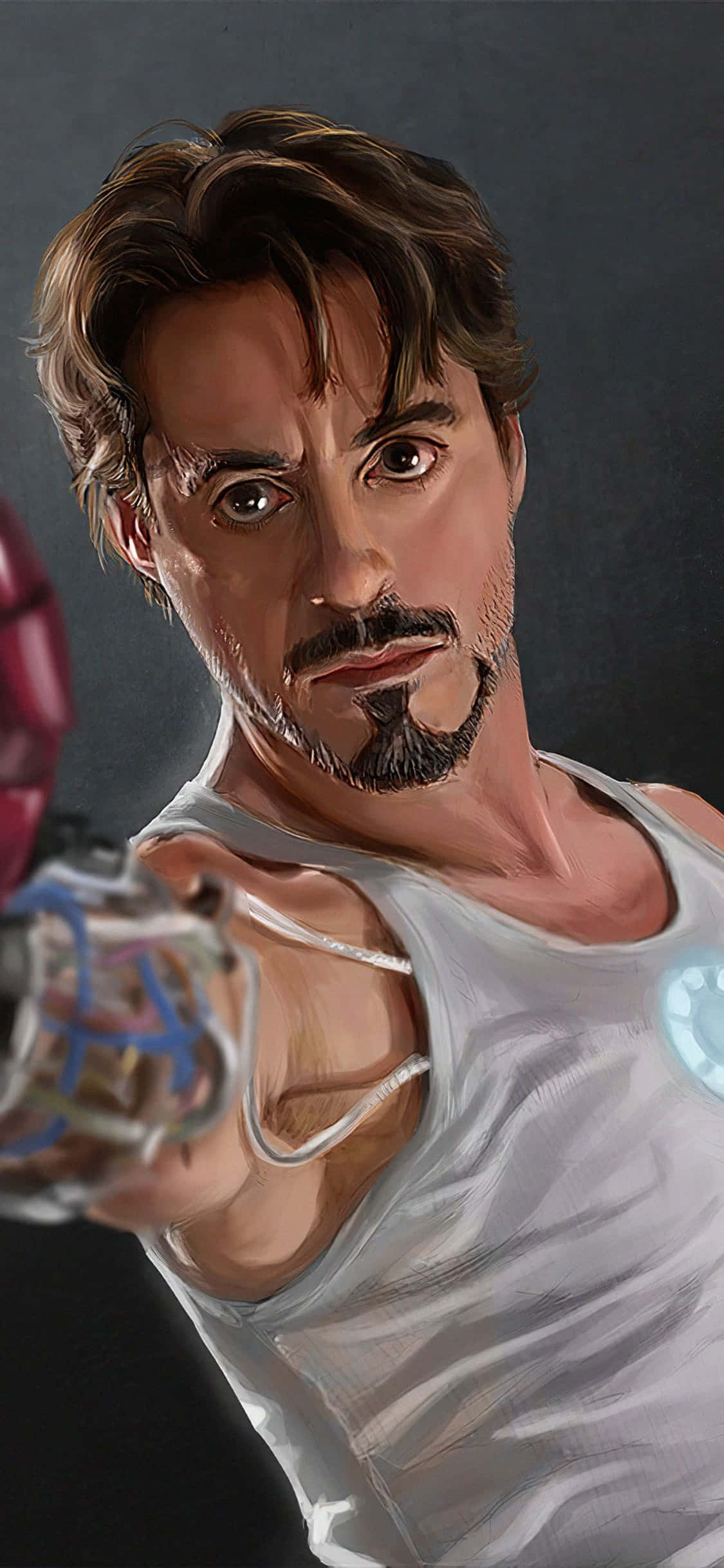 iPhone X Ysterman Agtergrond Tony Stark Sonder Sy Pak Muurpapier