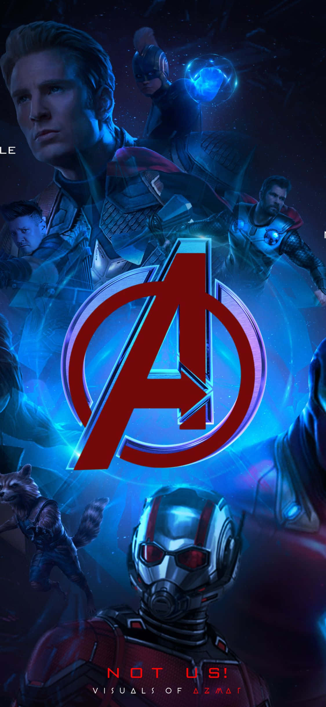 iPhone XS Avengers Agtergrond met Ant Man Muurpapier