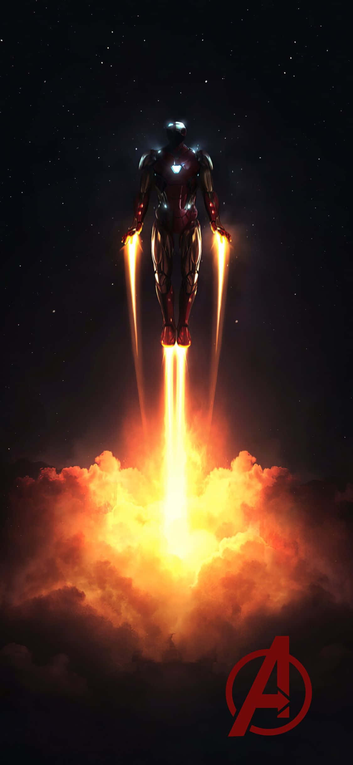 iPhone XS Avengers Agtergrond Ysterman In Vlug Muurpapier
