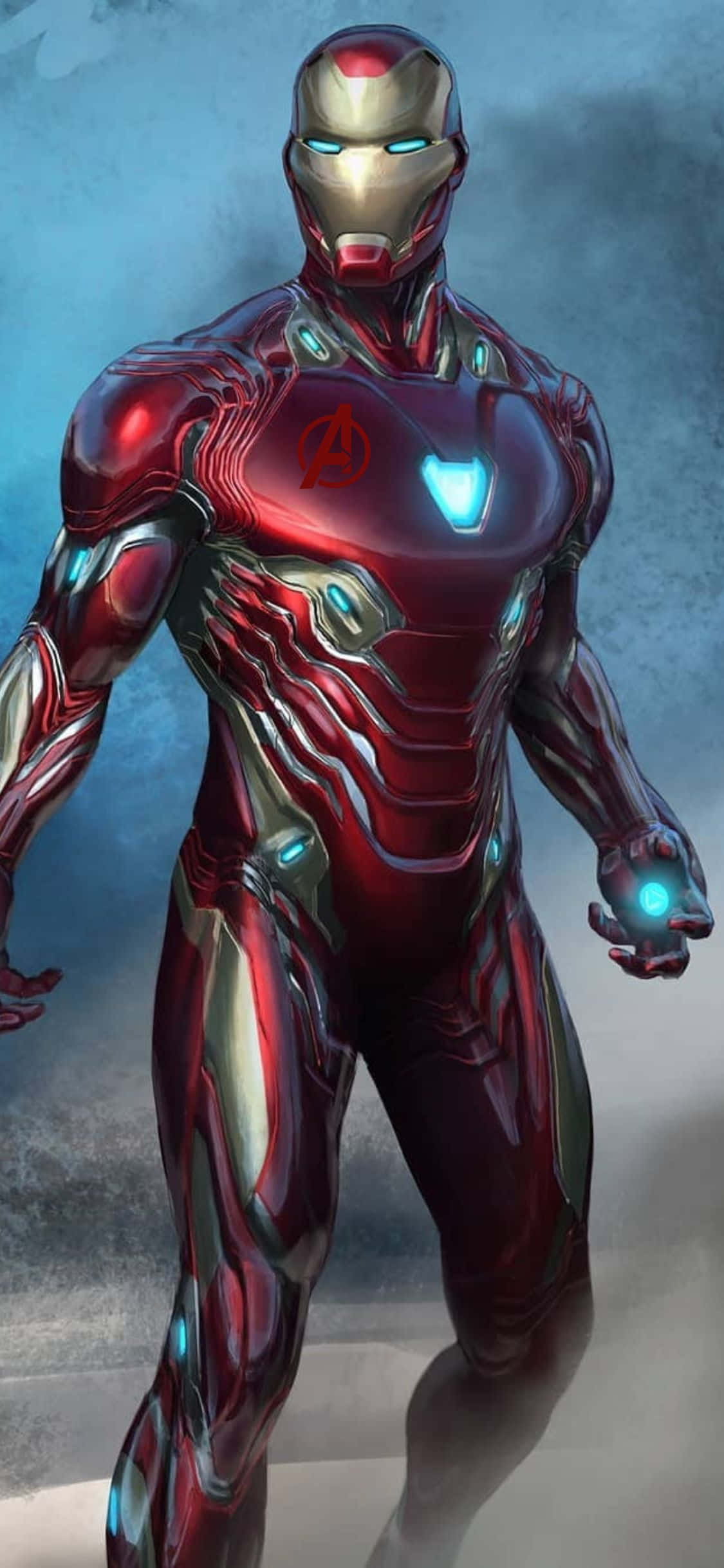 iPhone XS Avengers Agtergrond Ysterman In Mark 50 Pak Muurpapier