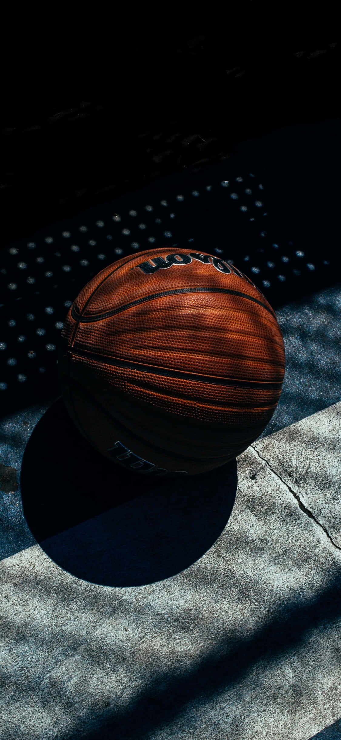 iPhone Xs Basketbalskaduwee-agtergrond Muurpapier