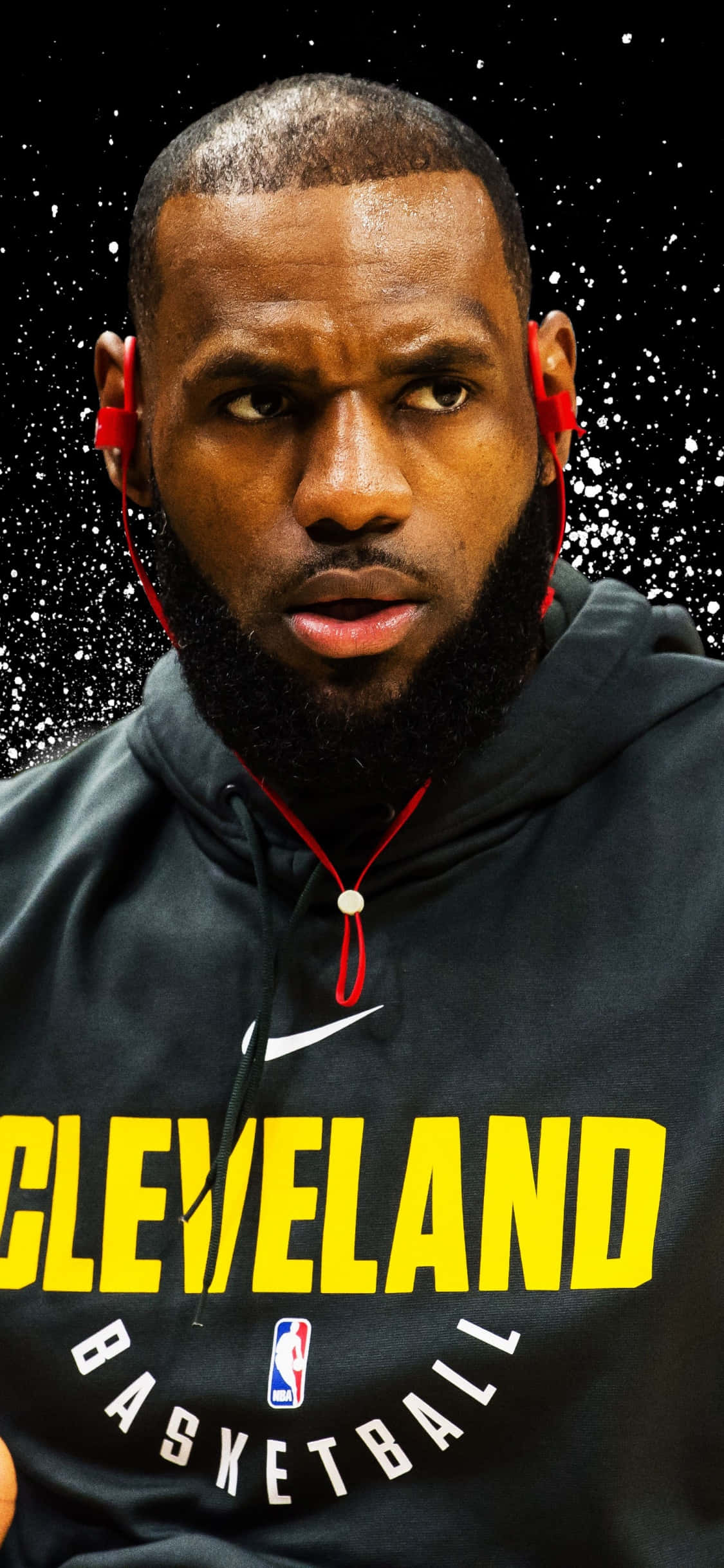 iPhone Xs Basketbal LeBron James Agtergrond Muurpapier