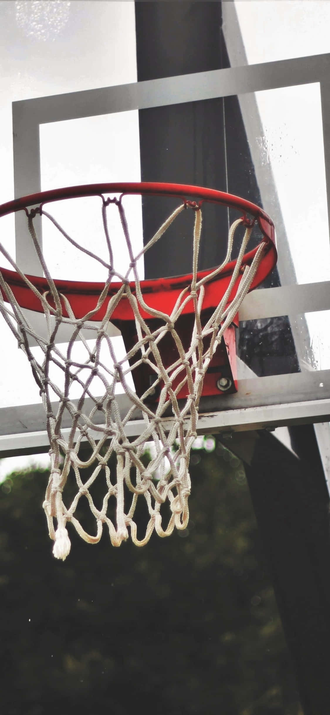 iPhone Xs Basketsbal Hoepel Agtergrond Muurpapier
