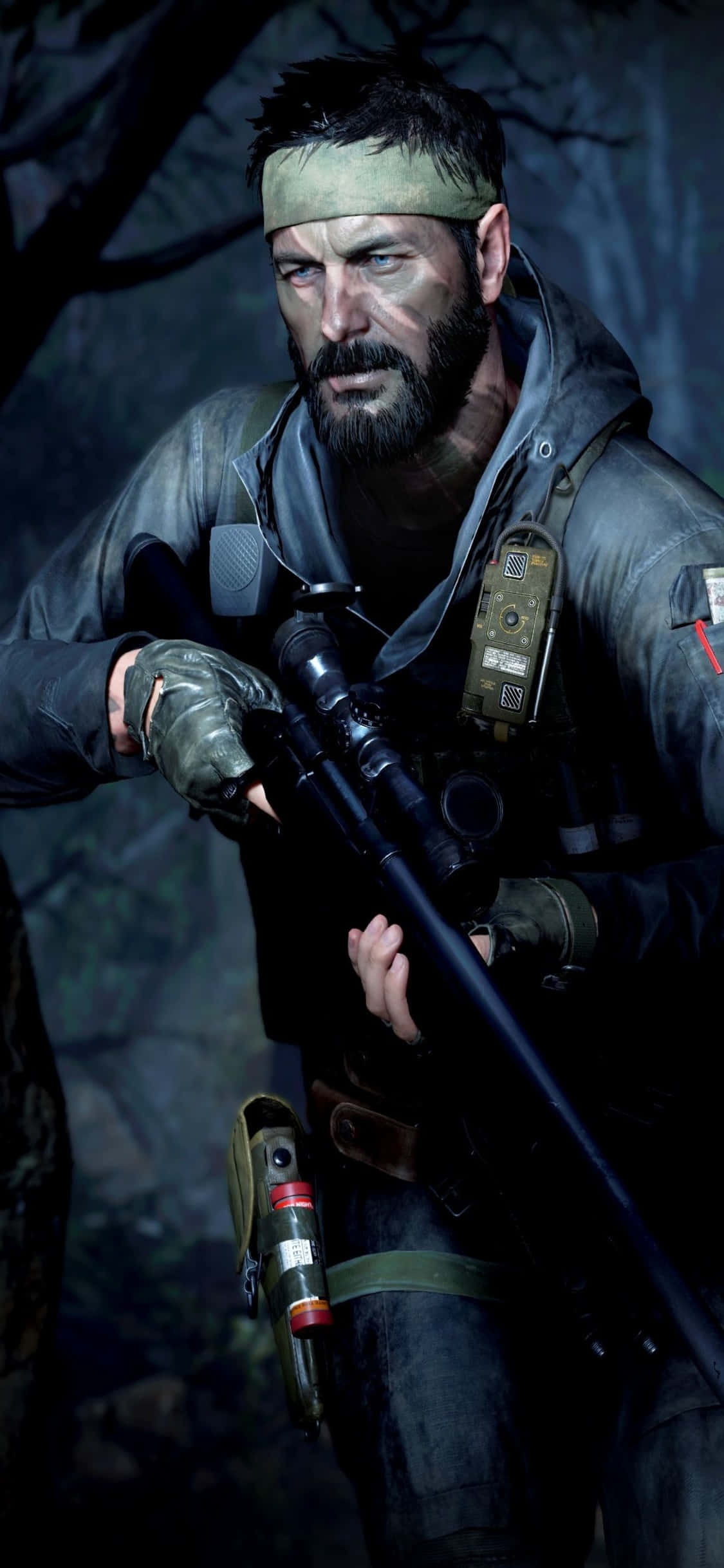 iPhone Xs Call Of Duty Black Ops Cold War Woods Vel Agtergrond Muurpapier