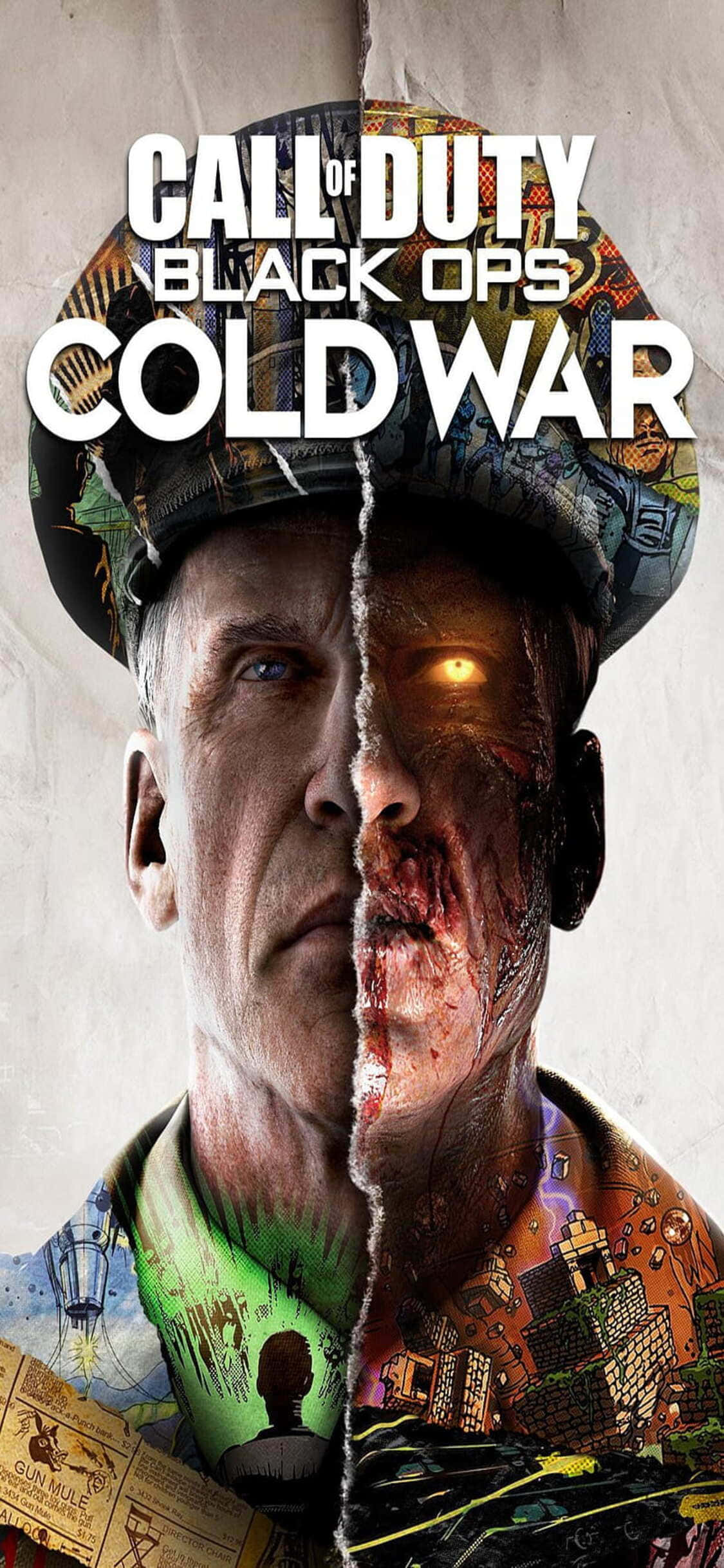 iPhone Xs Call Of Duty Black Ops Cold War Zombies Kuns Agtergrond Muurpapier