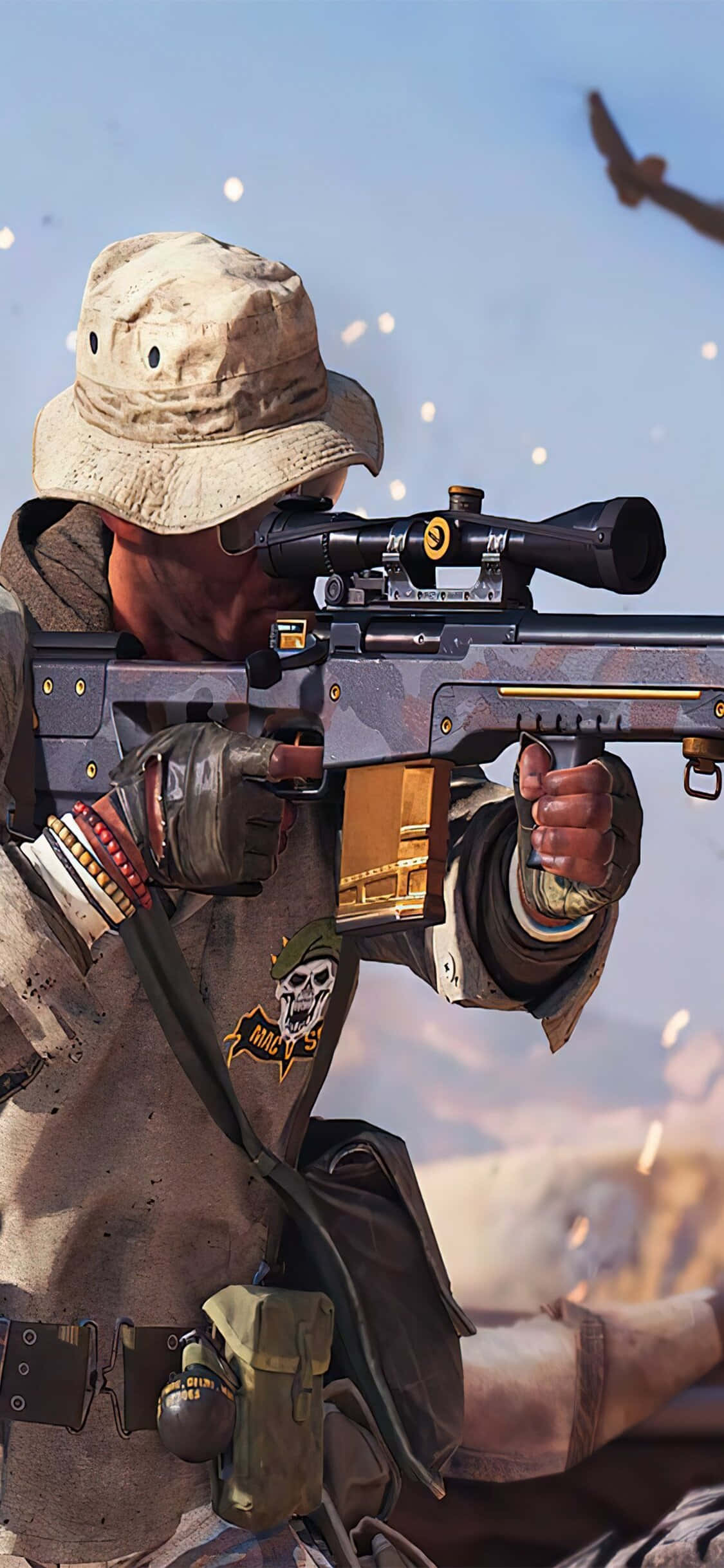 iPhone Xs Call Of Duty Black Ops Cold War Skerpskutter Agtergrond Muurpapier