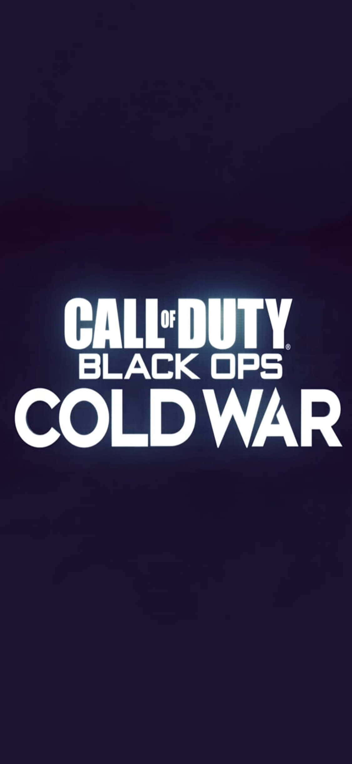 iPhone Xs Call Of Duty Black Ops Cold War Logo Vektor Agtergrond Muurpapier