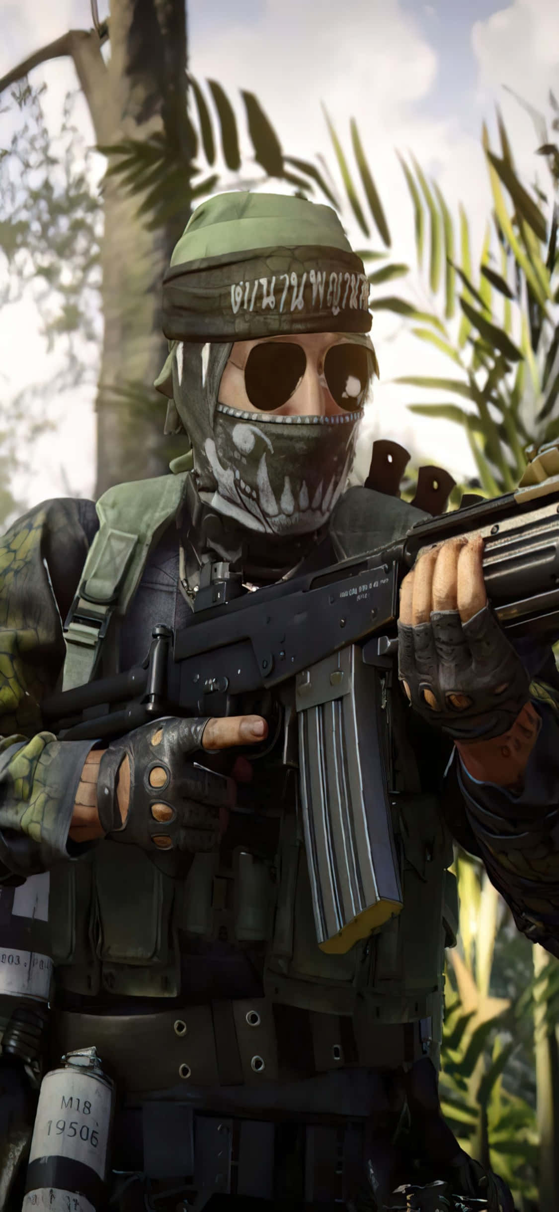 iPhone Xs Call Of Duty Black Ops Cold War Naga Agtergrond Muurpapier
