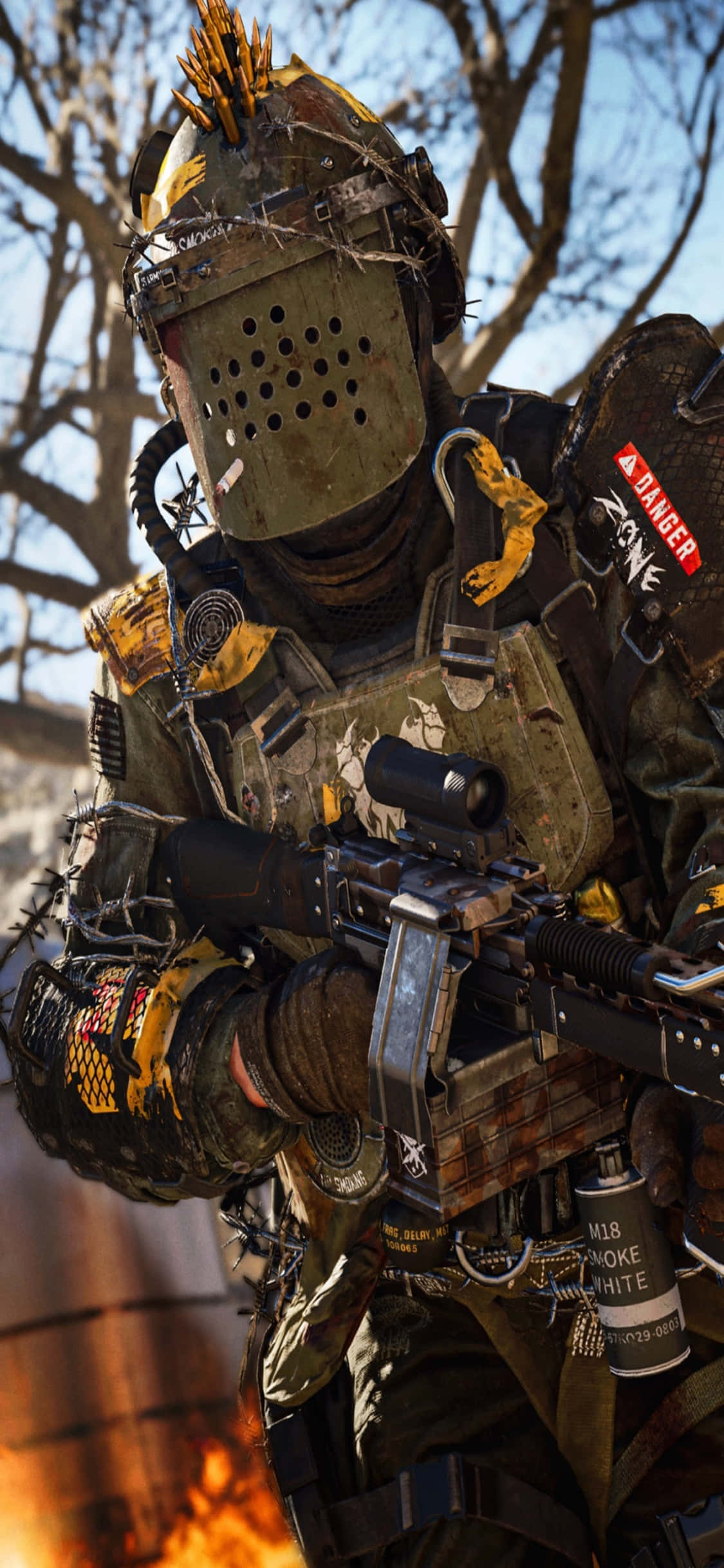 iPhone Xs Call Of Duty Black Ops Cold War Seisoen 3 Agtergrond Muurpapier