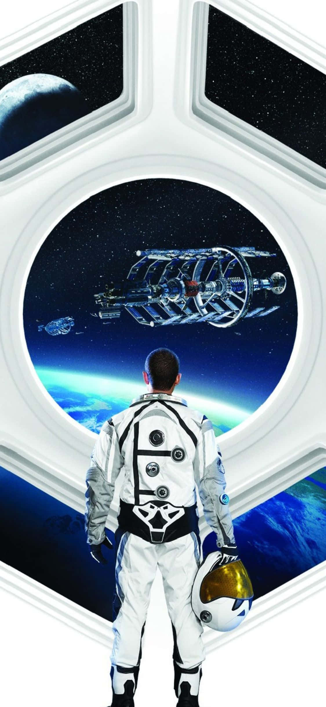 iPhone XS Civilization Beyond Earth Ruimte-ruimtevaarder Agtergrond Muurpapier