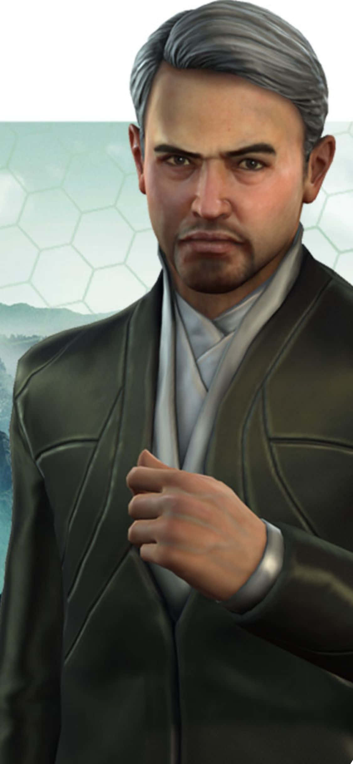 iPhone XS Civilization Beyond Earth Karakter Hutama Agtergrond Muurpapier