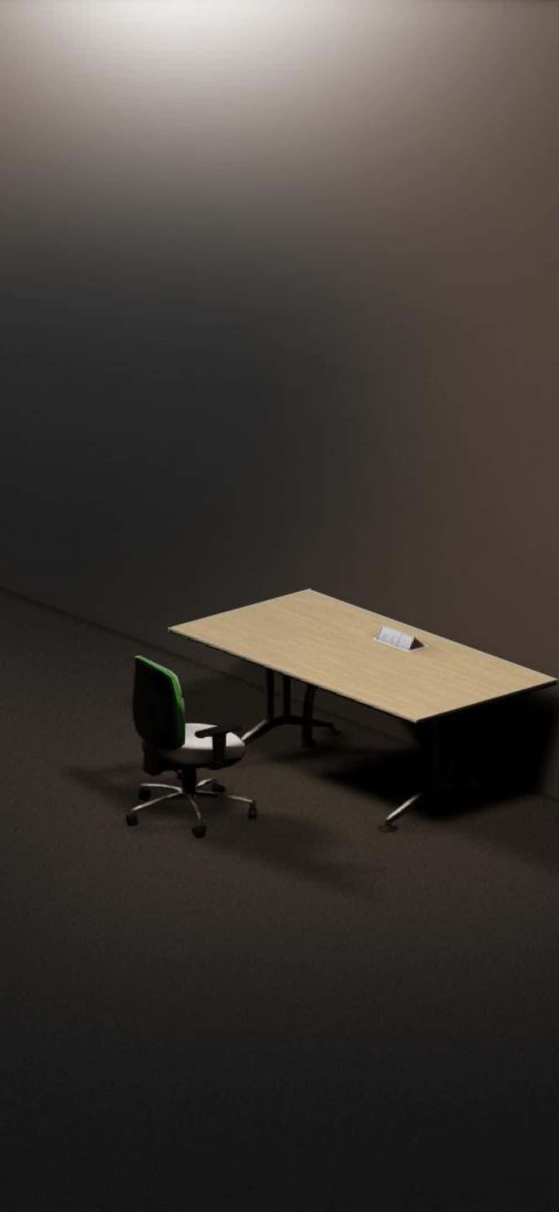 iPhone XS Donker Kantoor Agtergrond Muurpapier