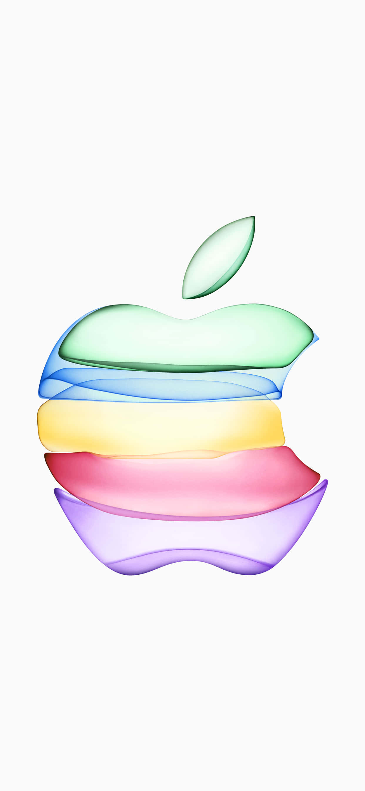 iPhone Xs Max Apple Agtergrond Kleurryke Apple-logo Muurpapier