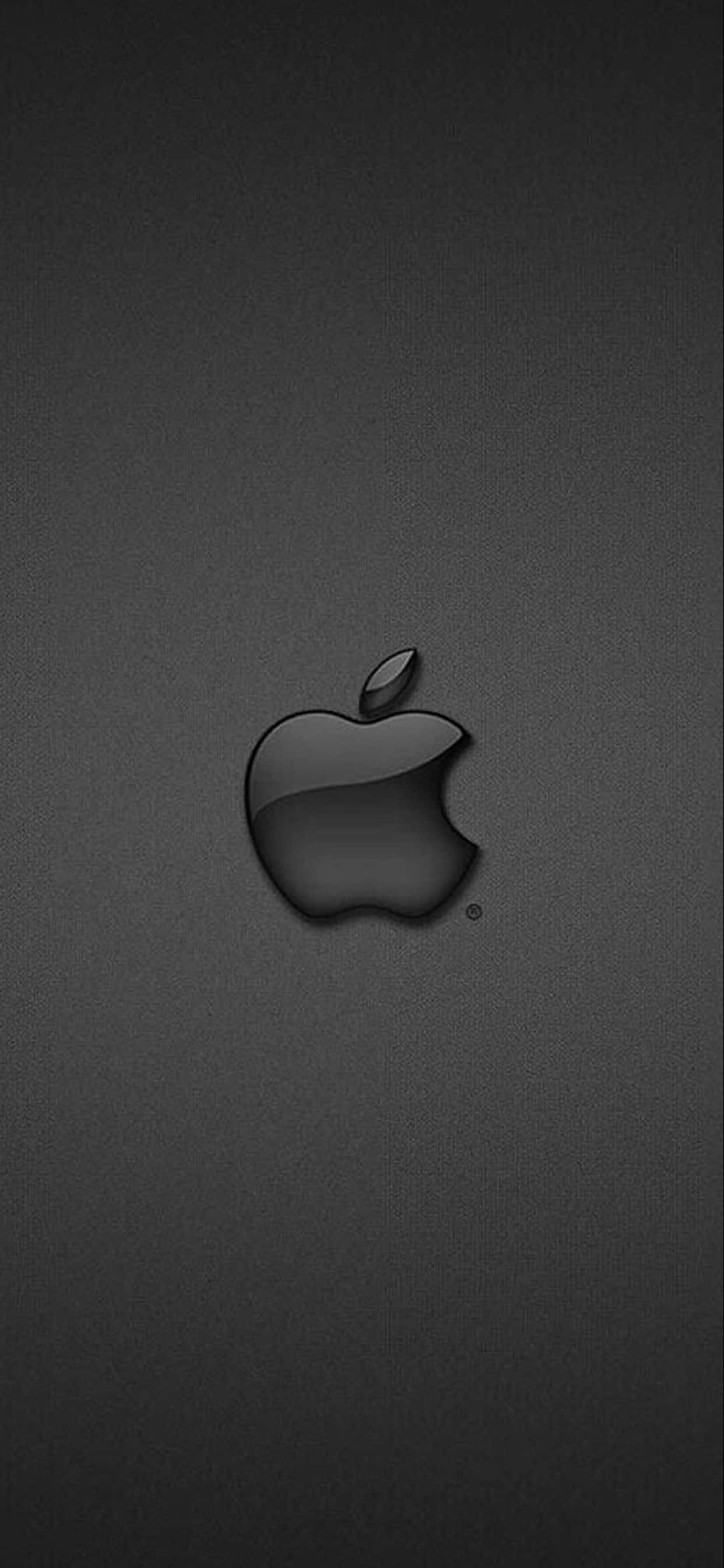 iPhone Xs Max Apple-agtergrond grys logo Muurpapier