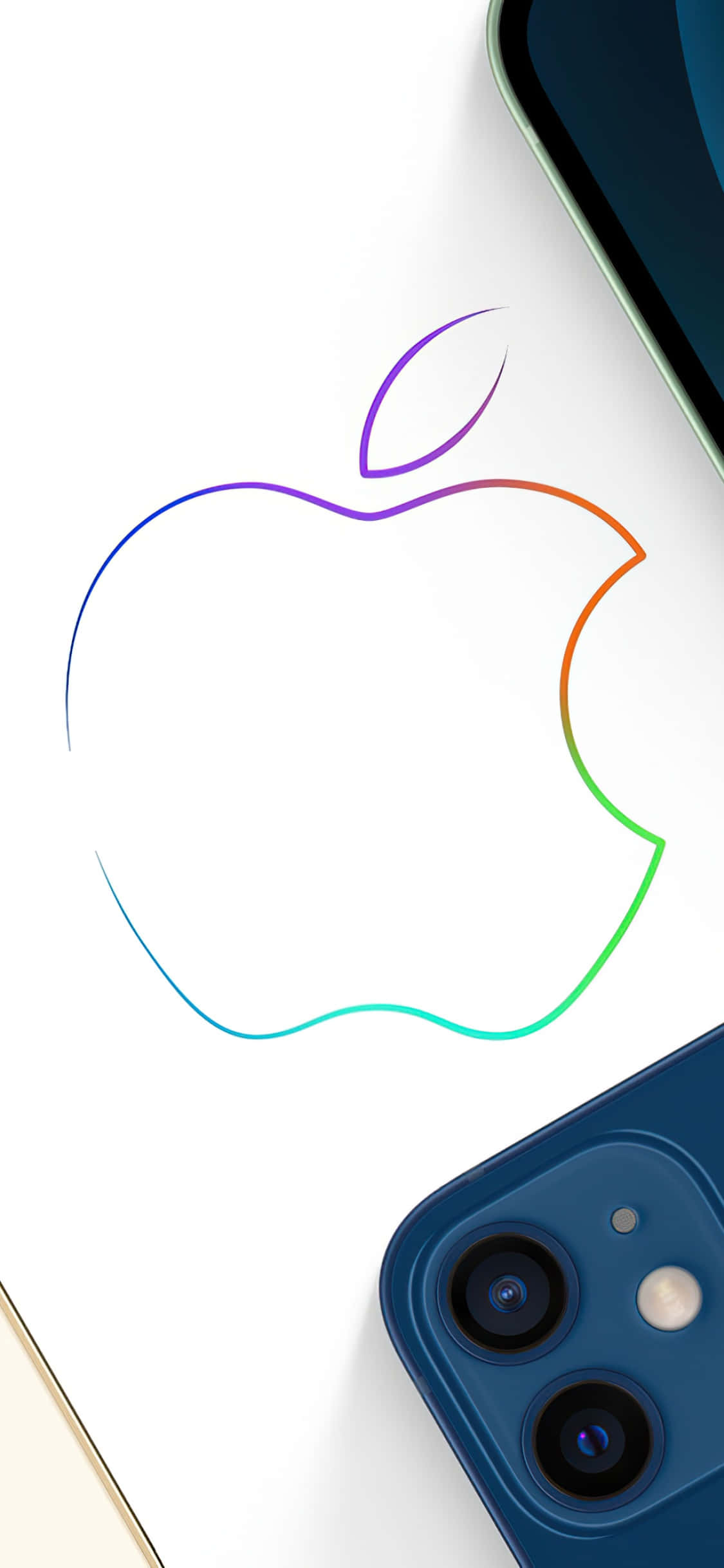 iPhone Xs Max Apple Agtergrond Kleurvolle Olyne Muurpapier
