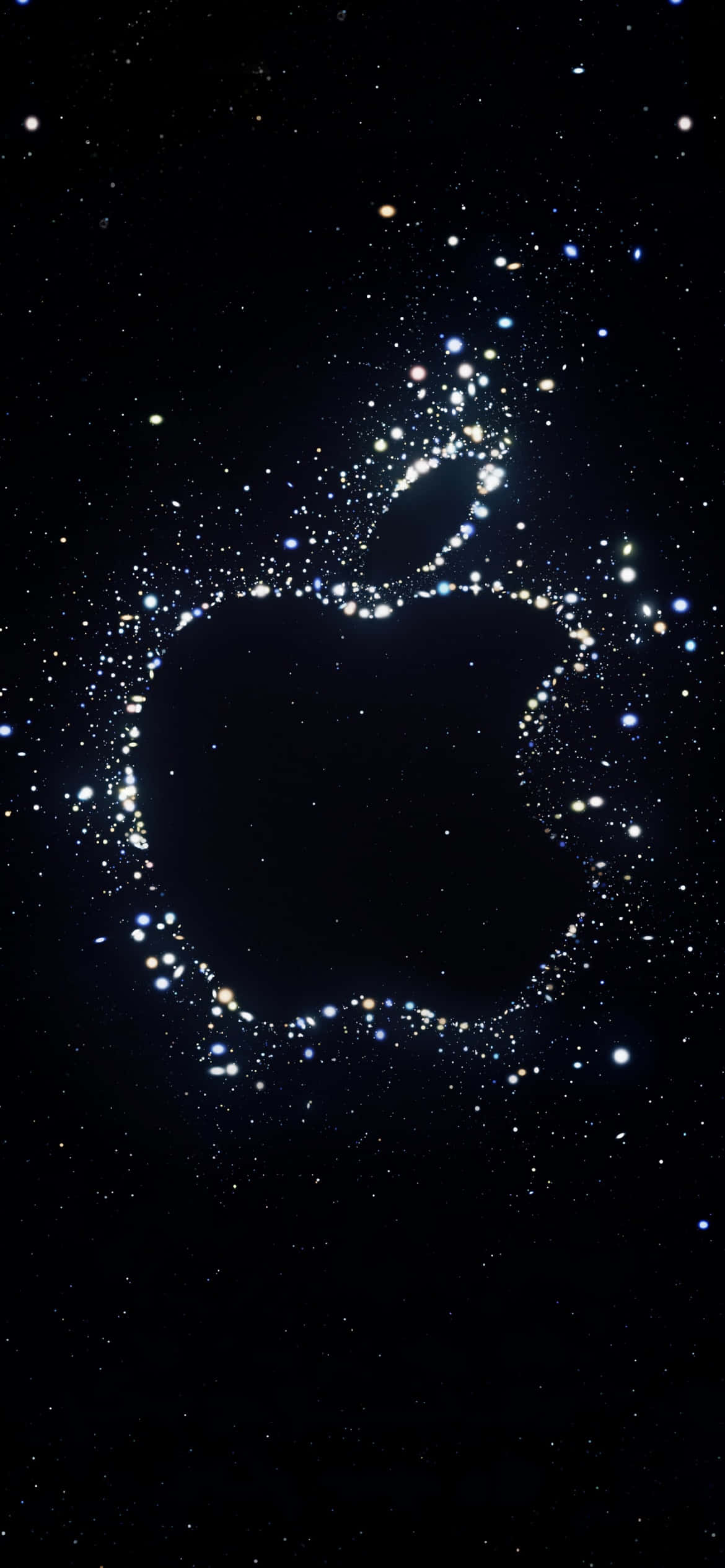 iPhone Xs Max Apple-agtergrond Ligdeeltjies Muurpapier
