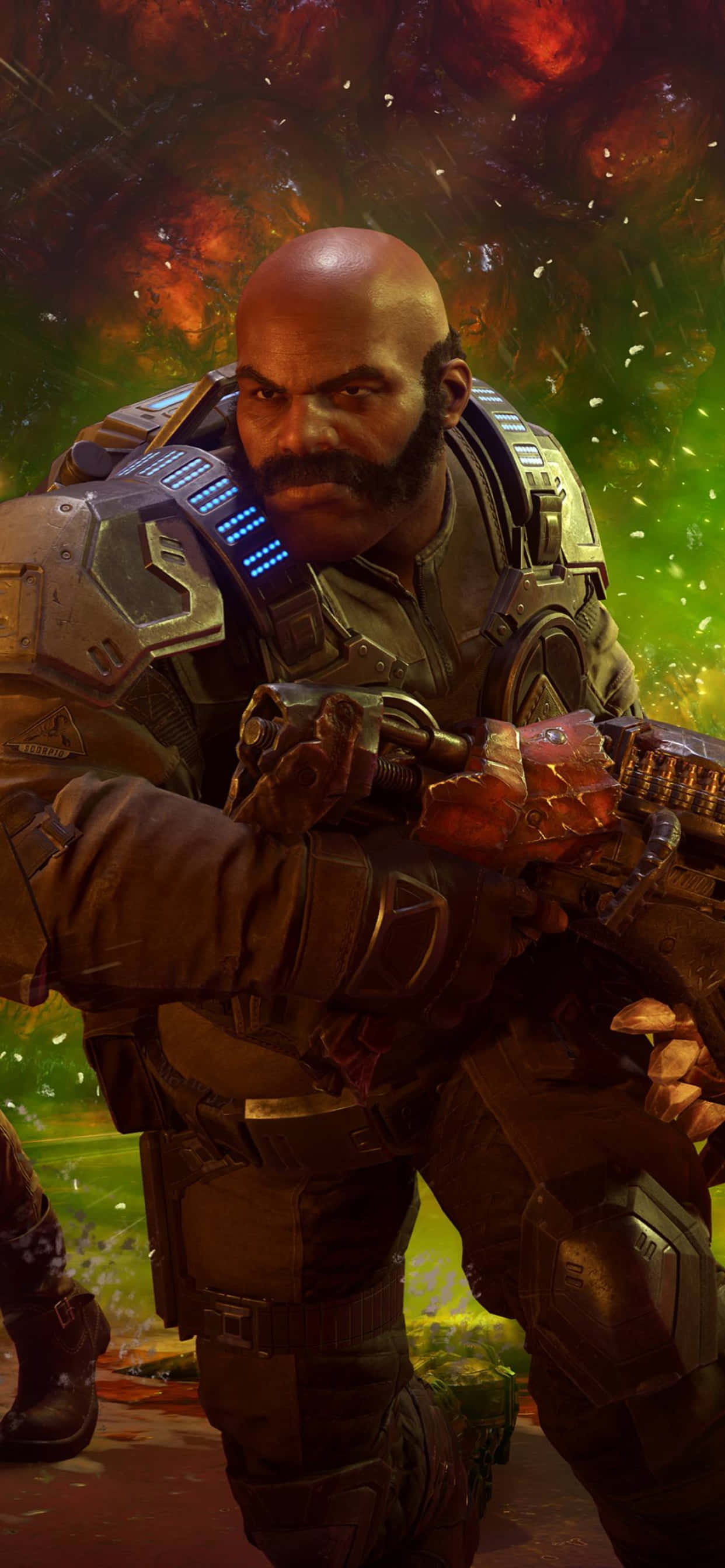 iPhone XS Max Gears Of War 5 Jeremiah Keegan Agtergrond Muurpapier