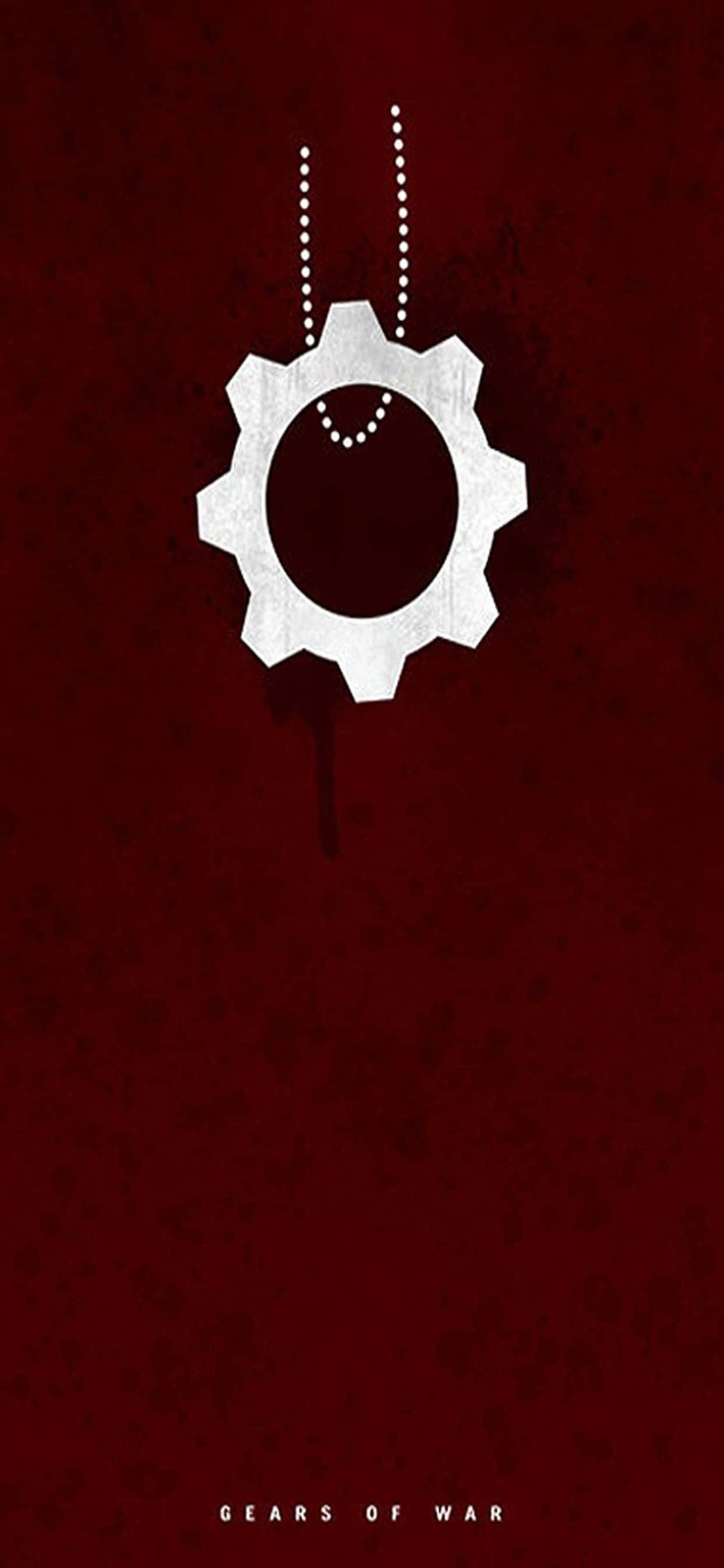 iPhone XS Max Gears Of War 5 Halssnoer Logo Agtergrond Muurpapier