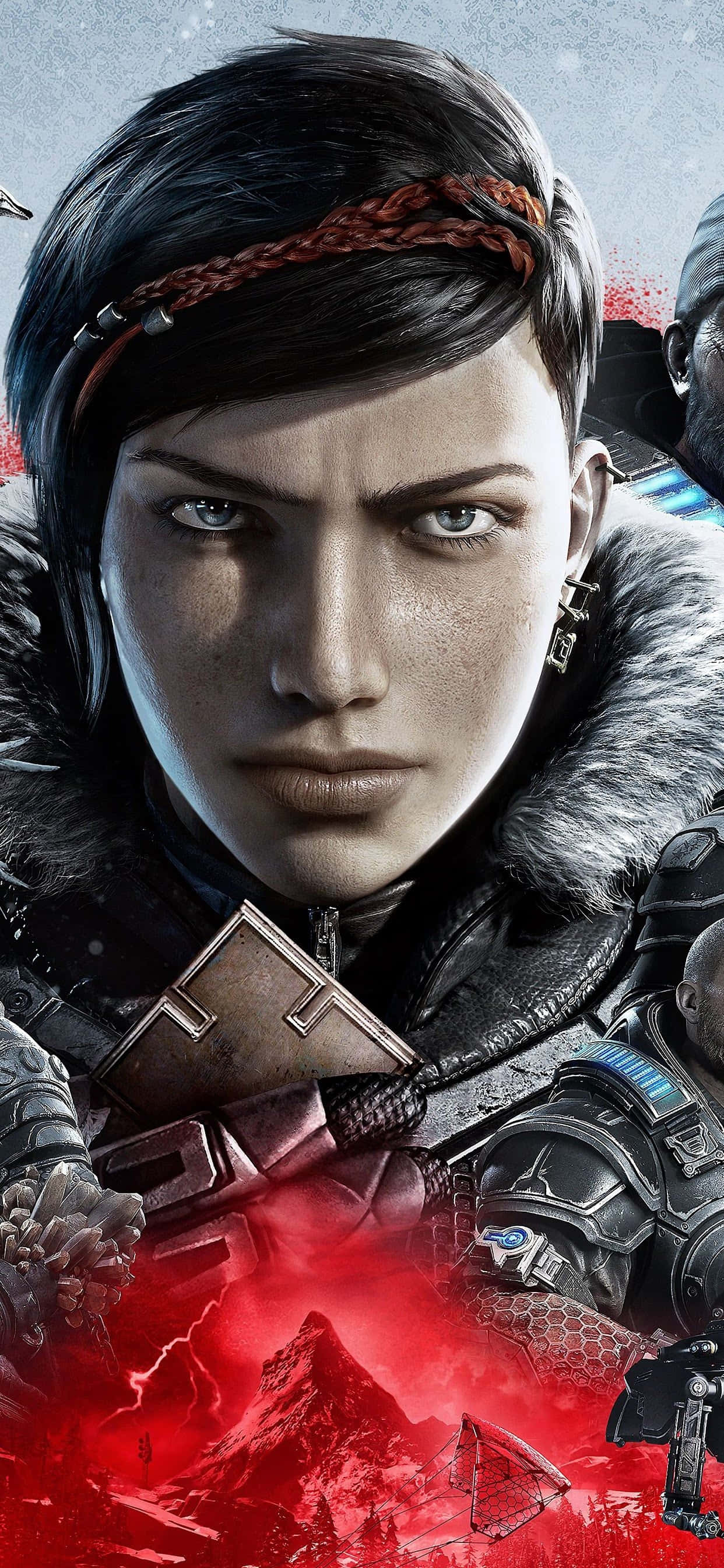 iPhone XS Max Gears Of War 5 Ernstige Kait Agtergrond Muurpapier