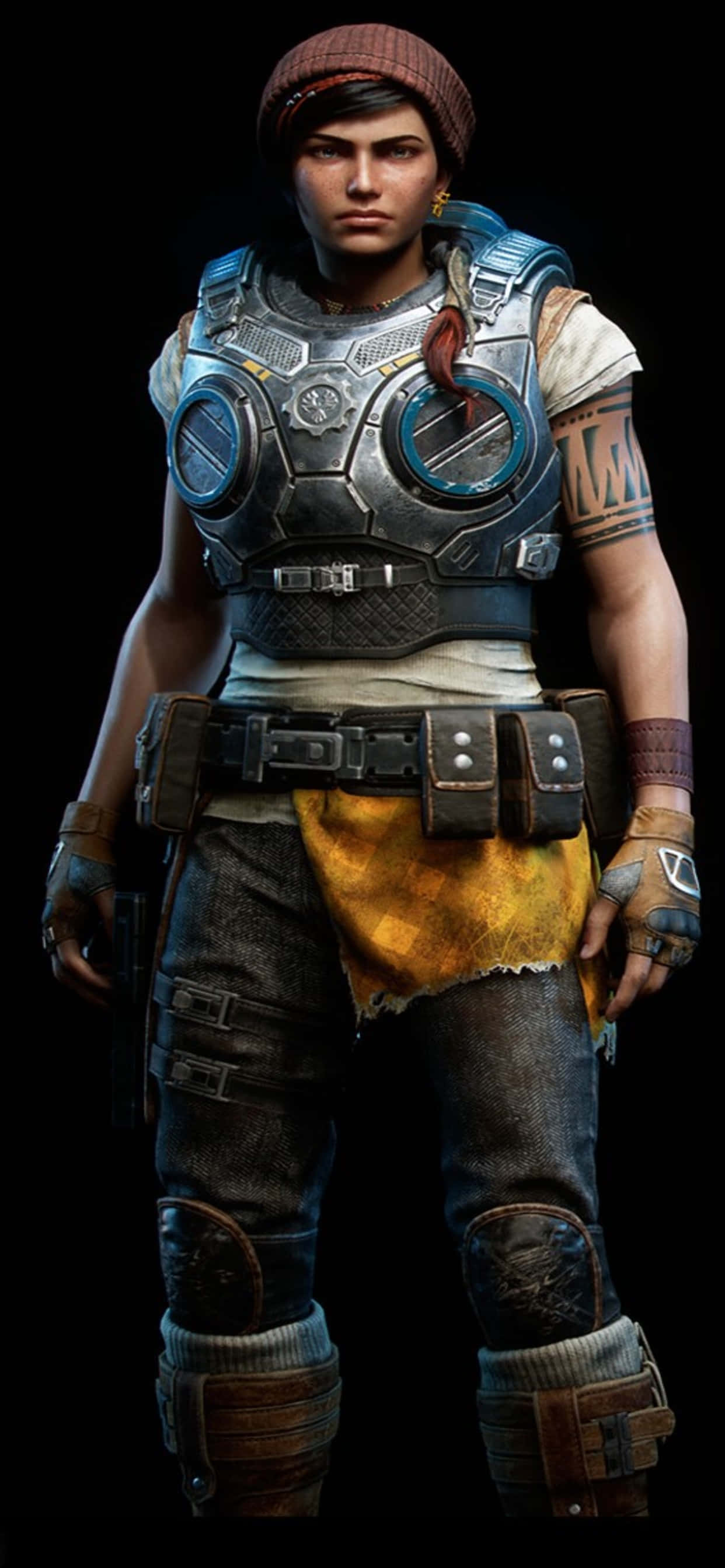 iPhone XS Max Gears Of War 5 Kait Diaz Agtergrond Muurpapier