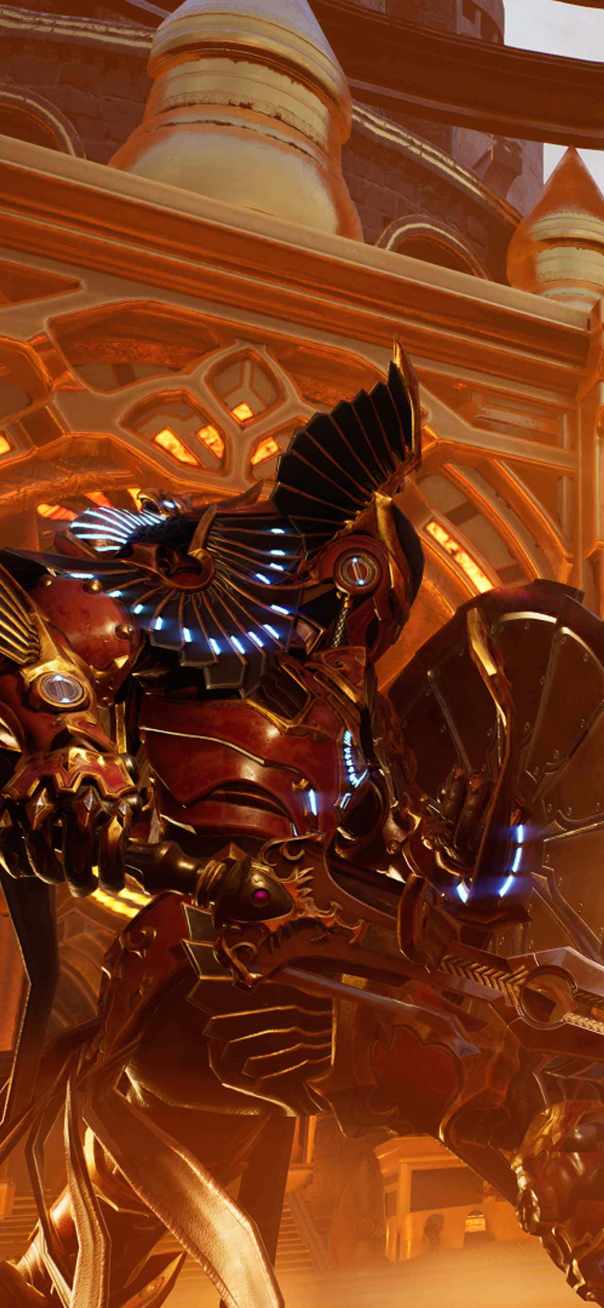 iPhone Xs Max Godfall Phoenix Solaris Agtergrond Muurpapier