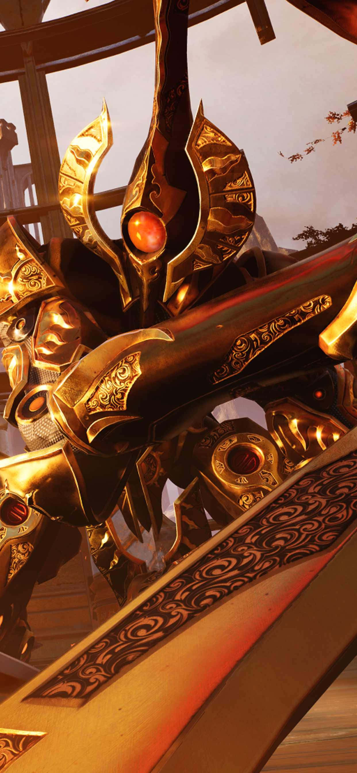 iPhone Xs Max Godfall Solaris Agtergrond Muurpapier
