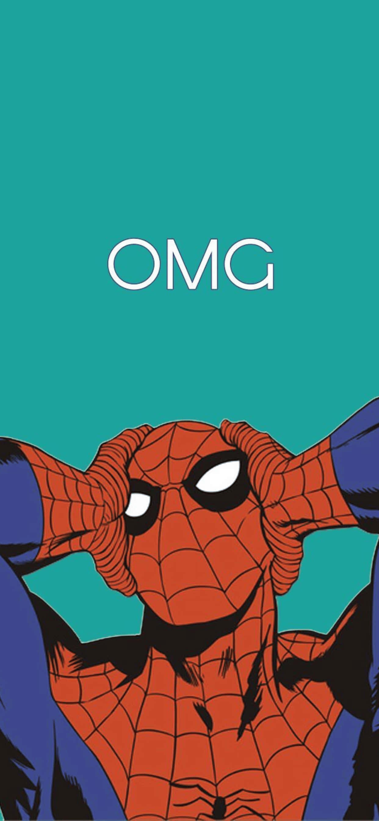 iPhone XS Max Marvel Spiderman Teel-agtergrond Muurpapier