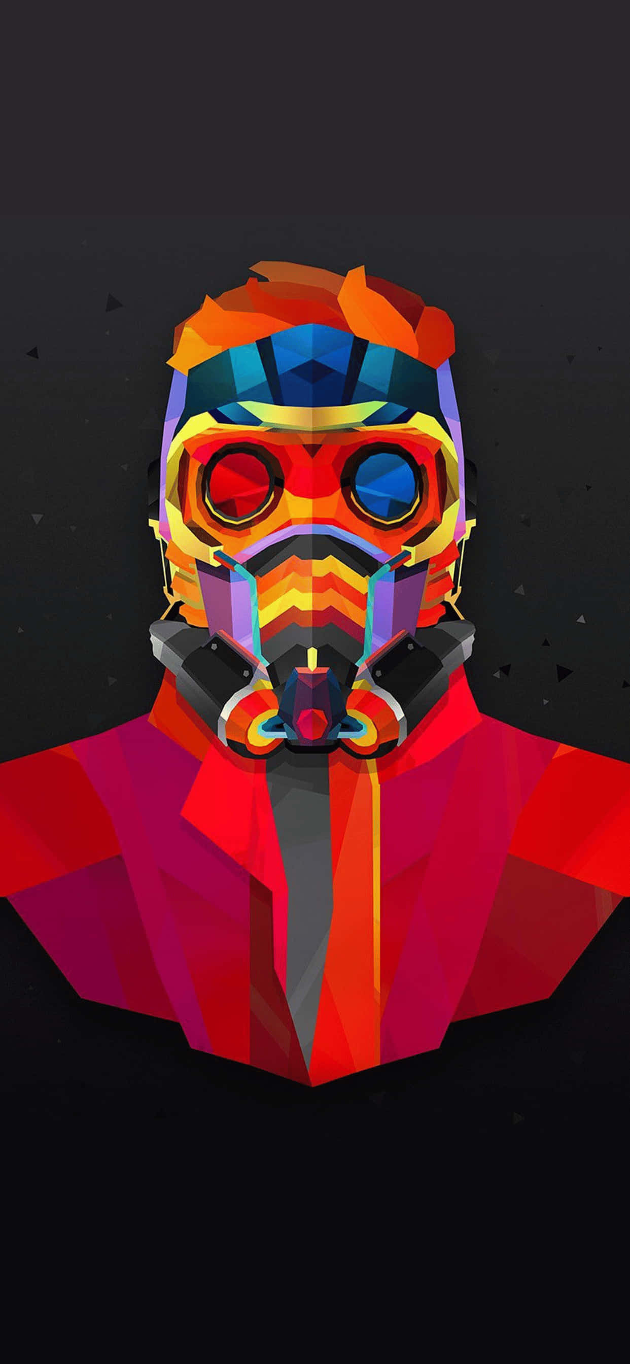 iPhone XS Max Marvel Guardians Star Lord Agtergrond Muurpapier