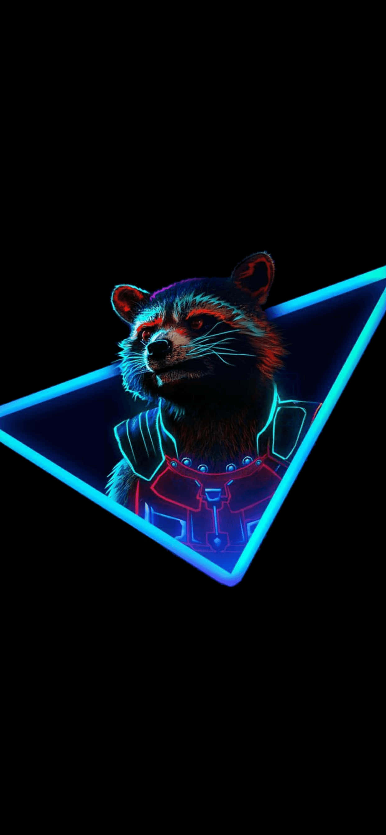 iPhone XS Max Marvel Rocket Raccoon Agtergrond Muurpapier