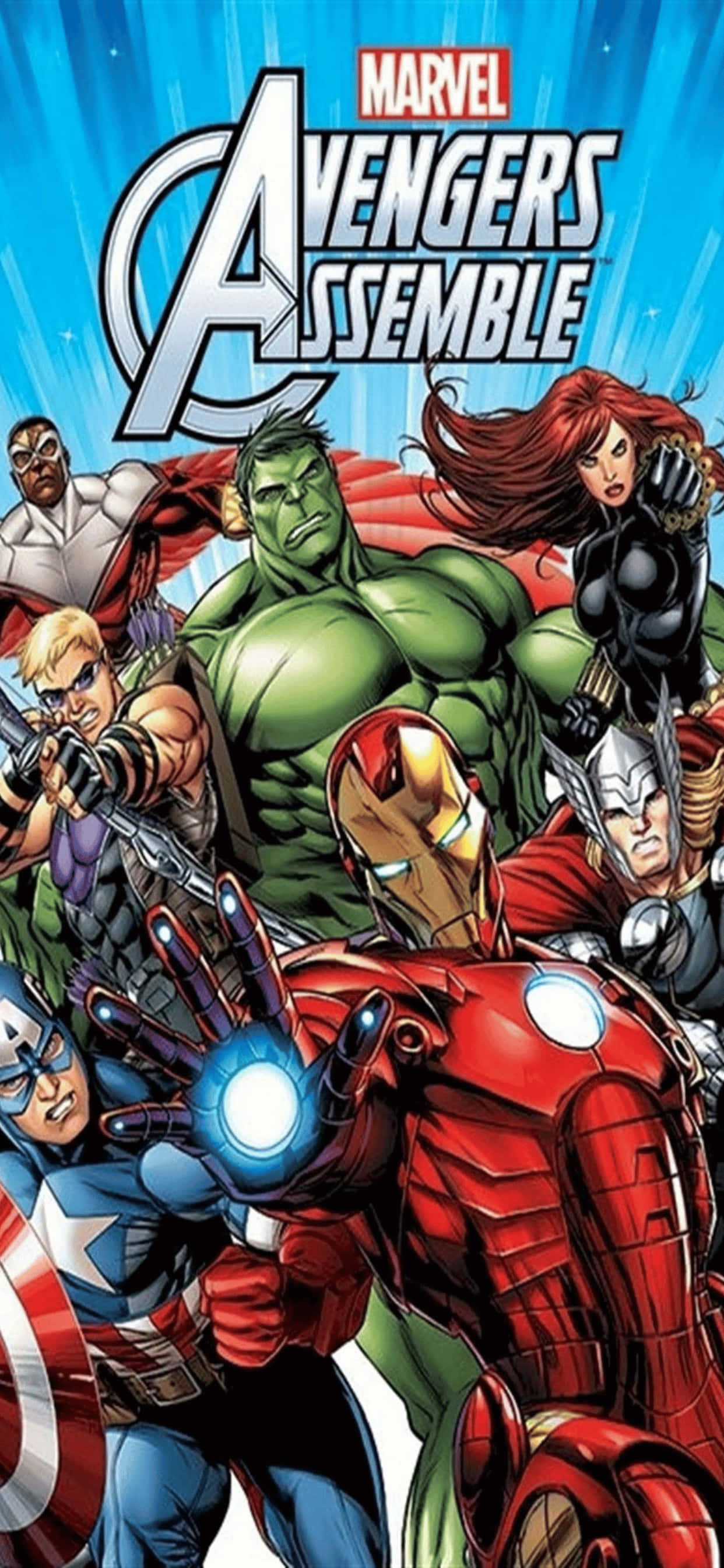 iPhone XS Max Marvel Hulk En Black Widow Agtergrond Muurpapier