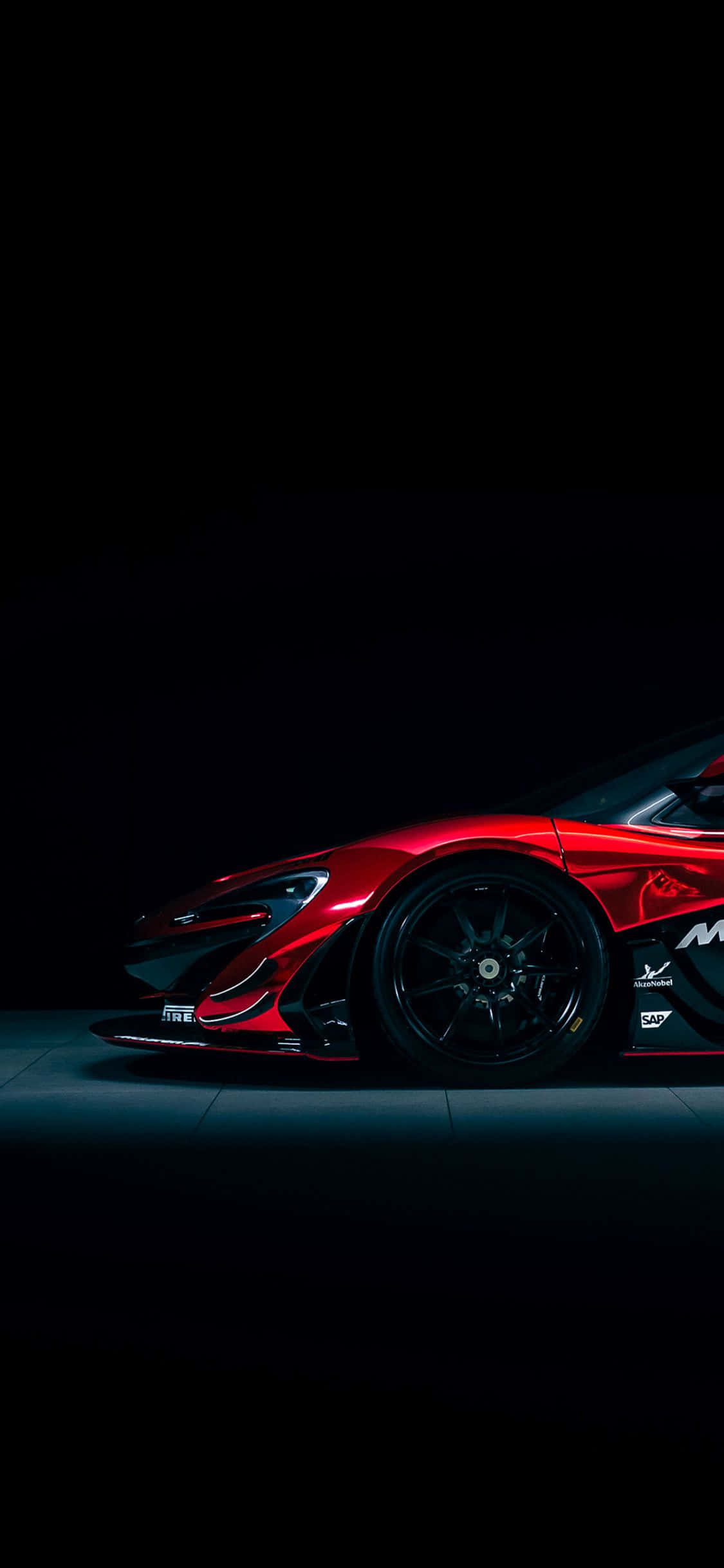 iPhone XS Max Project Cars 2 Rooi McLaren P1 GTR Agtergrond Muurpapier