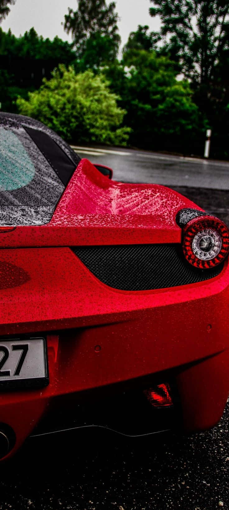 iPhone XS Max Project Cars 2 Rooi Ferrari 458 Agtergrond Muurpapier